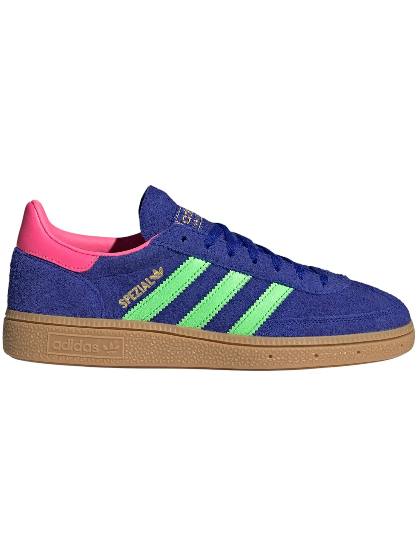 Женские кроссовки с замшевым верхом Adidas Handball Spezial — изображение 1 из 1, синий розовый