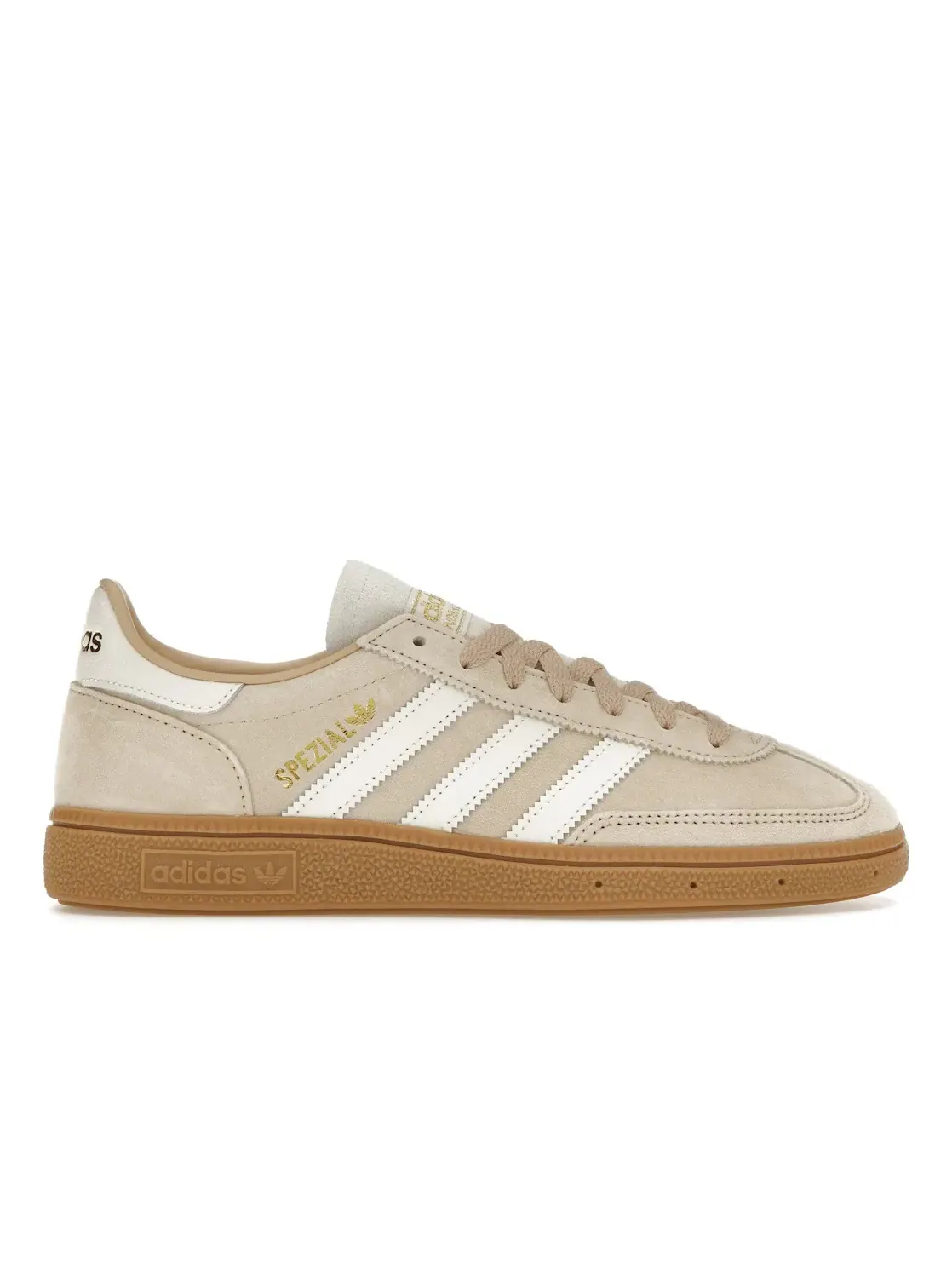 Мужские кроссовки замшевые Adidas Handball Spezial — изображение 1 из 4, бежевый/белый