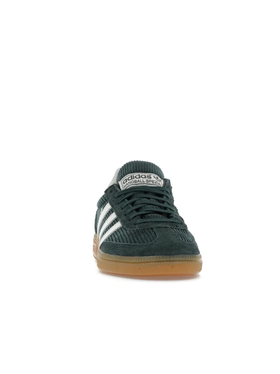 Женские кроссовки с велюром и замшей Adidas Handball Spezial — изображение 2 из 4, зеленый белый