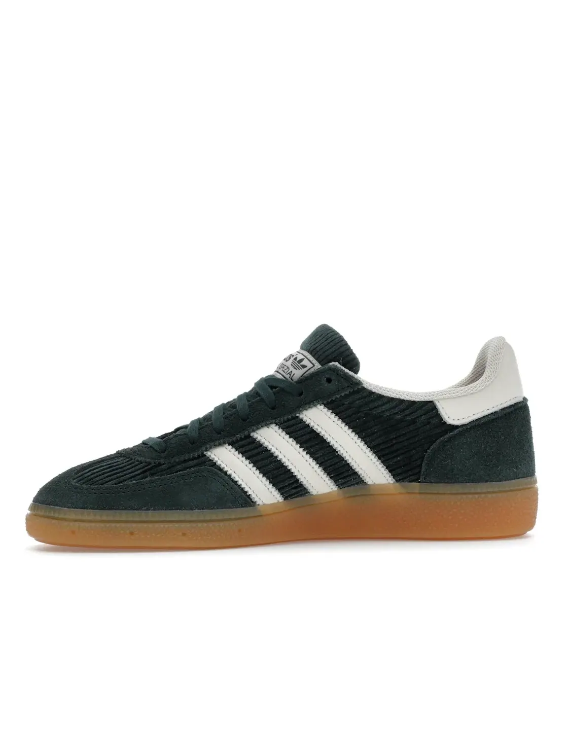 Женские кроссовки с велюром и замшей Adidas Handball Spezial — изображение 3 из 4, зеленый белый