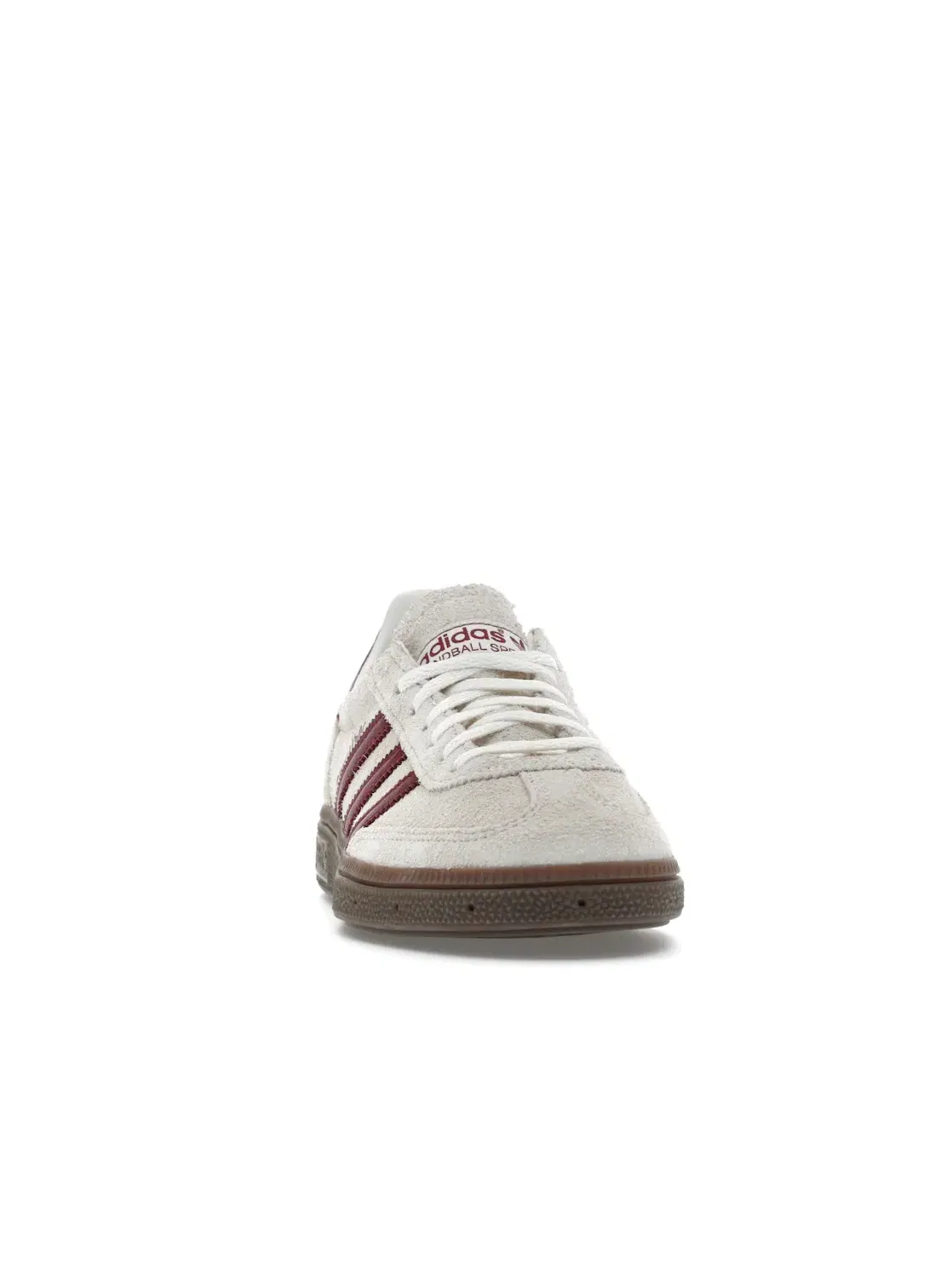 Женские кроссовки с замшевым верхом Adidas Handball Spezial — изображение 2 из 4, белый/бордовый