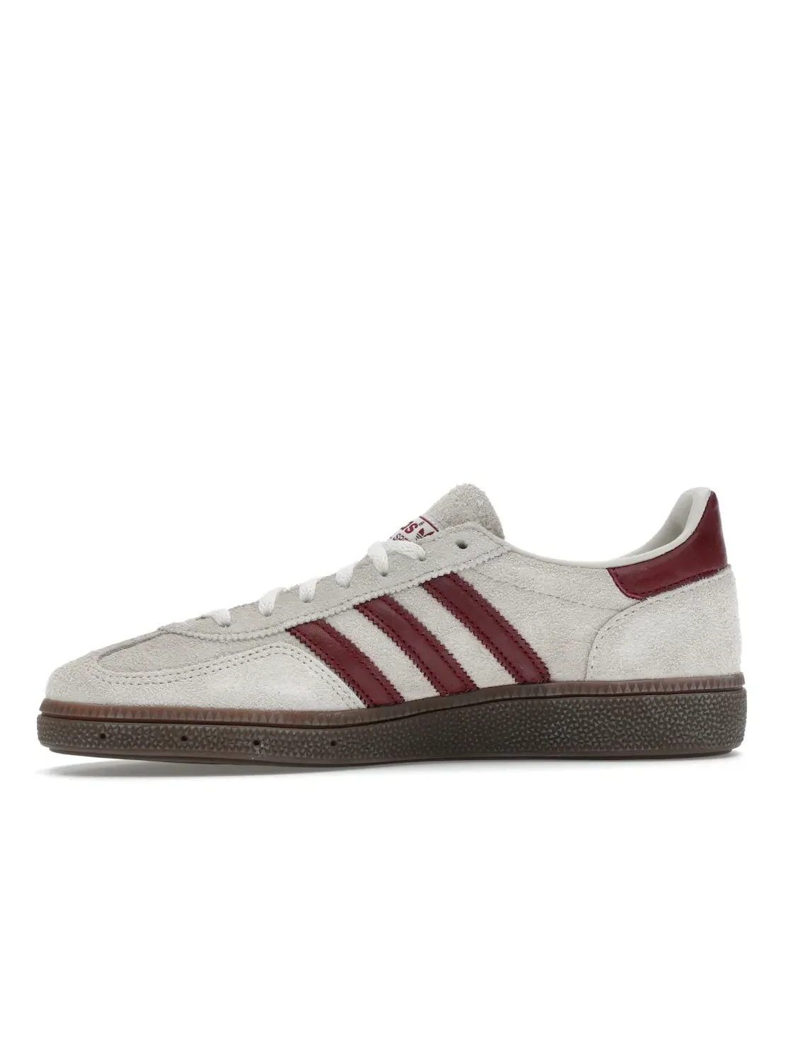 Женские кроссовки с замшевым верхом Adidas Handball Spezial — изображение 3 из 4, белый/бордовый