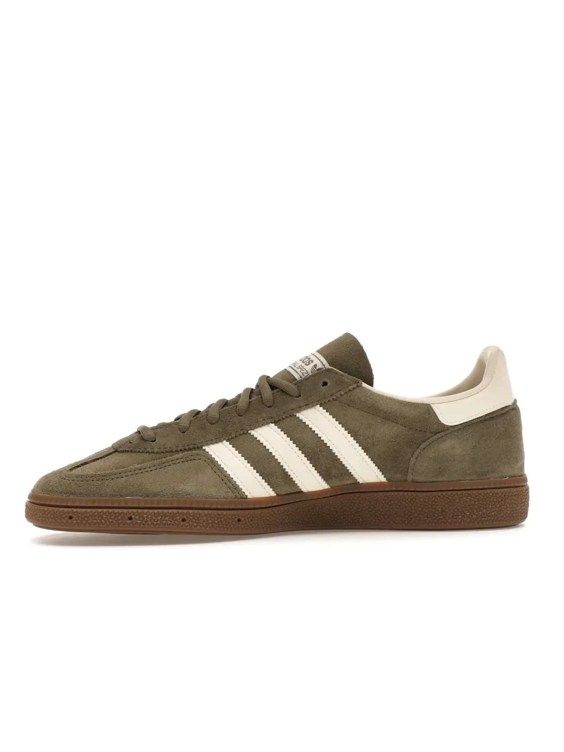 Мужские кроссовки Lifestyle с замшевым верхом Adidas Handball Spezial — изображение 3 из 4, оливковый/кремовый белый