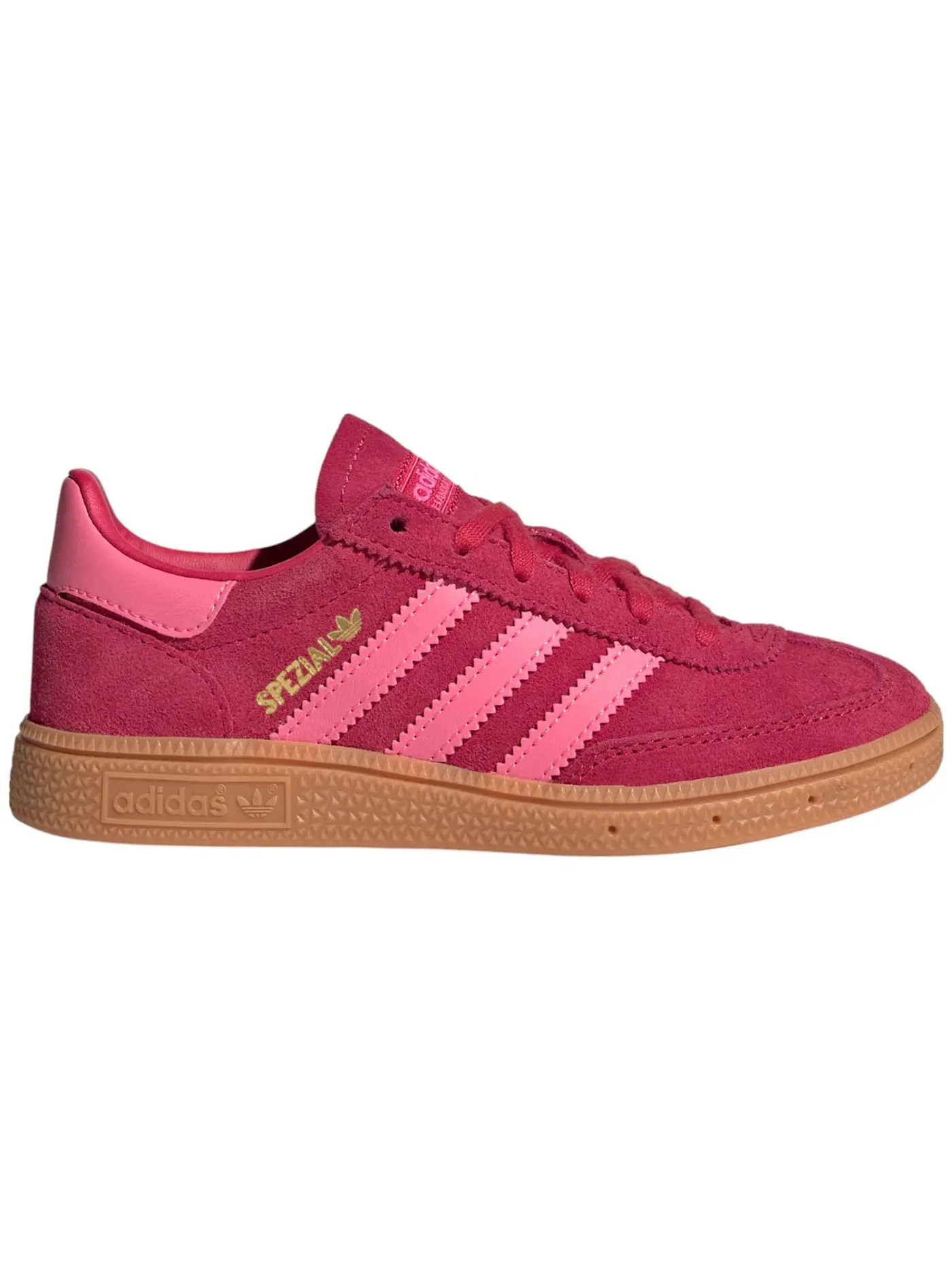 Детские кроссовки Lifestyle с замшевым верхом Adidas Handball Spezial — изображение 1 из 1, красный/розовый