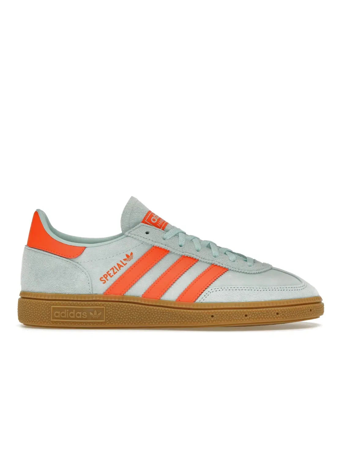 Женские кроссовки Lifestyle Adidas Handball Spezial — изображение 1 из 4, голубой/оранжевый