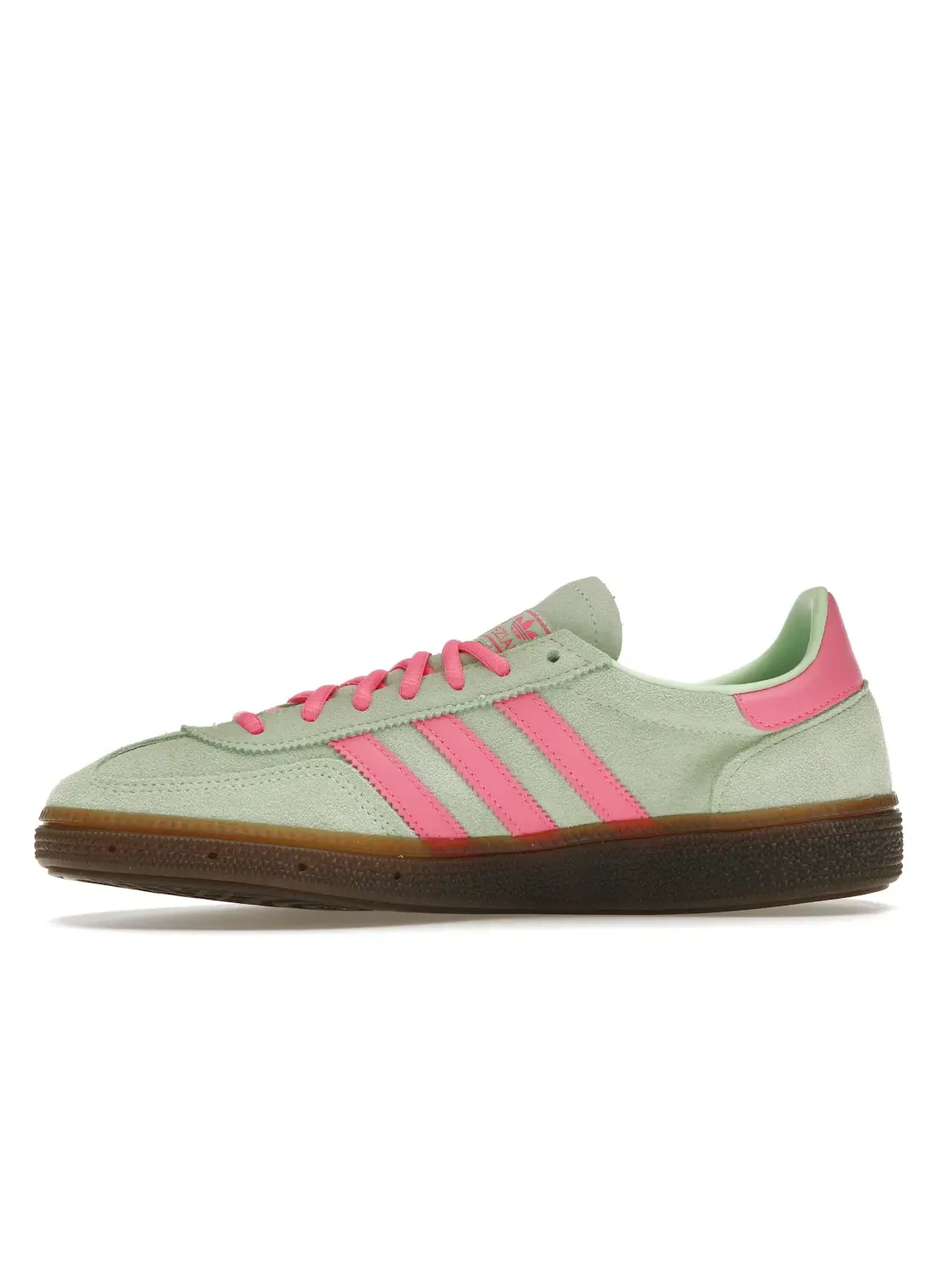Мужские кроссовки замшевые Adidas Handball Spezial — изображение 3 из 4, зеленый/розовый