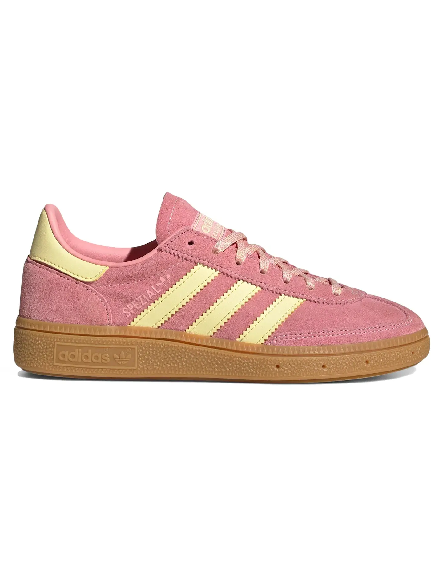 Детские кроссовки с замшевым верхом Adidas Handball Spezial — изображение 1 из 1, розовый желтый