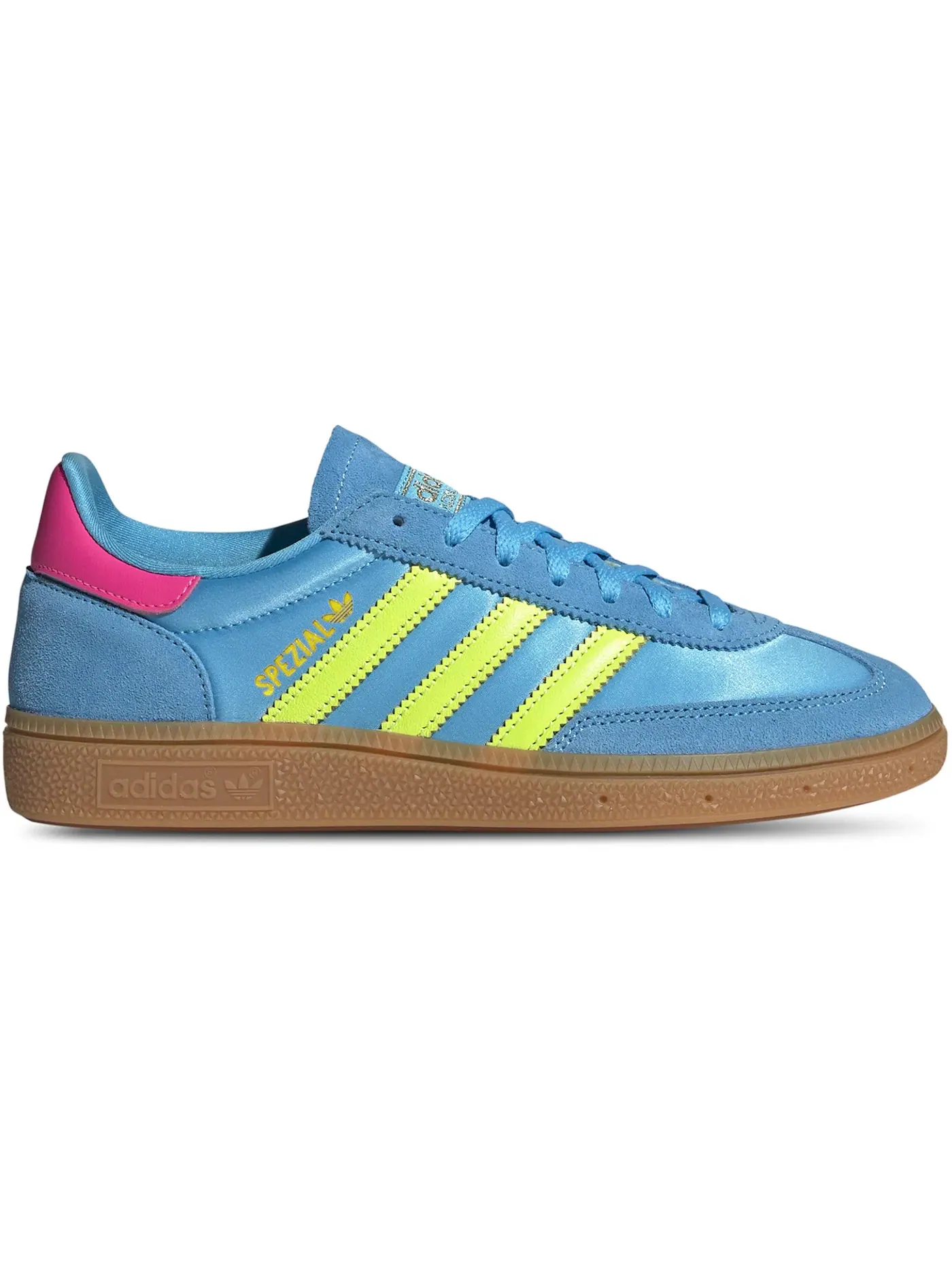 Женские кроссовки Lifestyle с замшевым верхом Adidas Handball Spezial — изображение 1 из 1, желтый/розовый