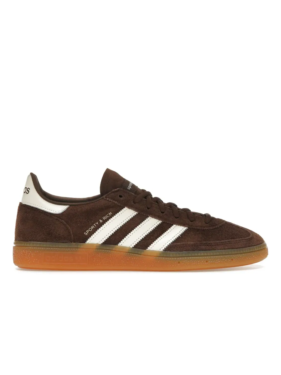 Мужские кроссовки на замше с моделью Handball Spezial Adidas — изображение 1 из 4, коричневый