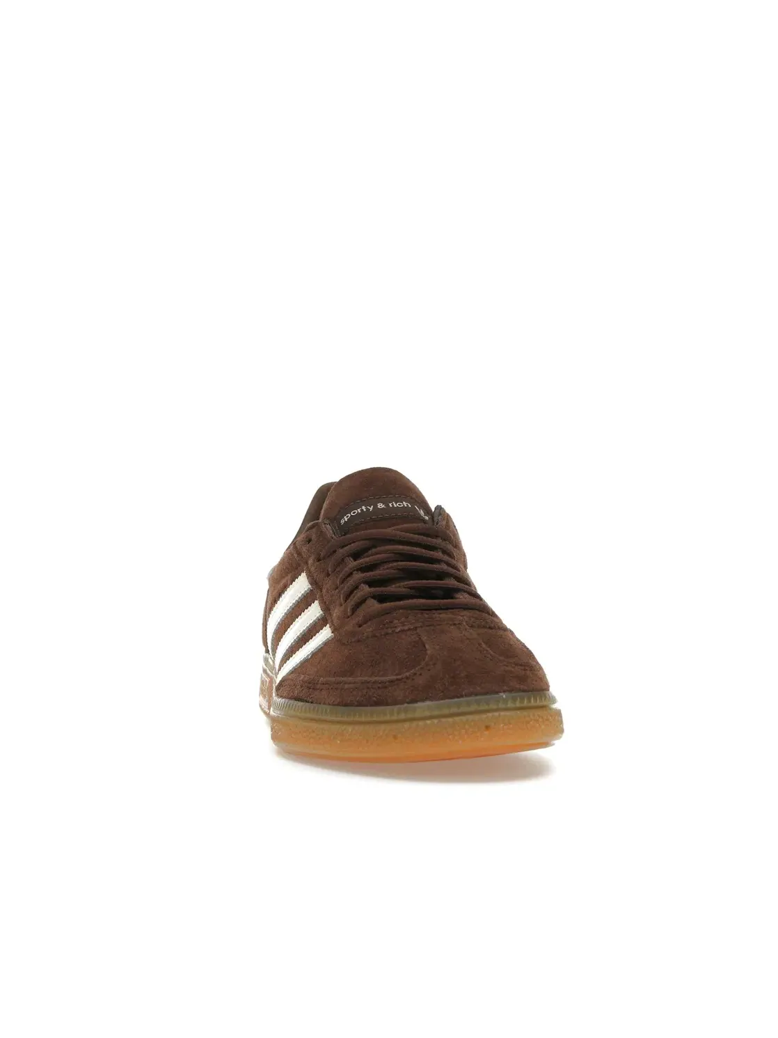 Мужские кроссовки на замше с моделью Handball Spezial Adidas — изображение 2 из 4, коричневый