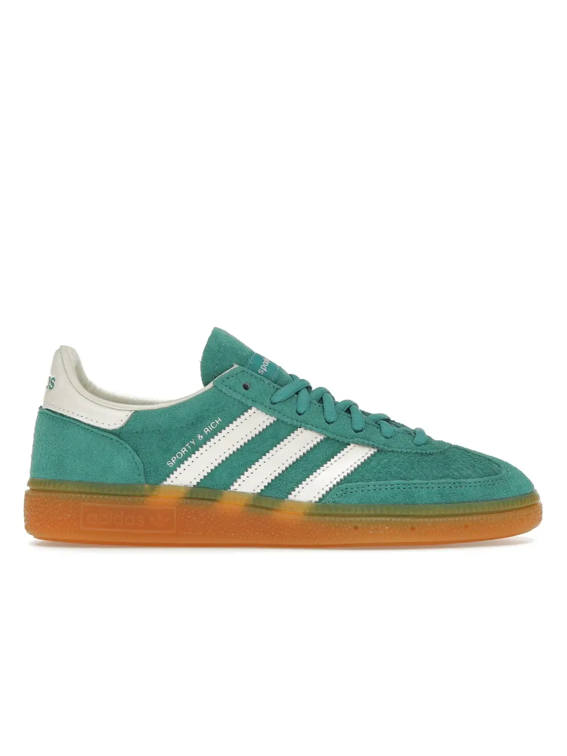 Мужские кроссовки с замшевым верхом Adidas Handball Spezial — изображение 1 из 4, зеленый