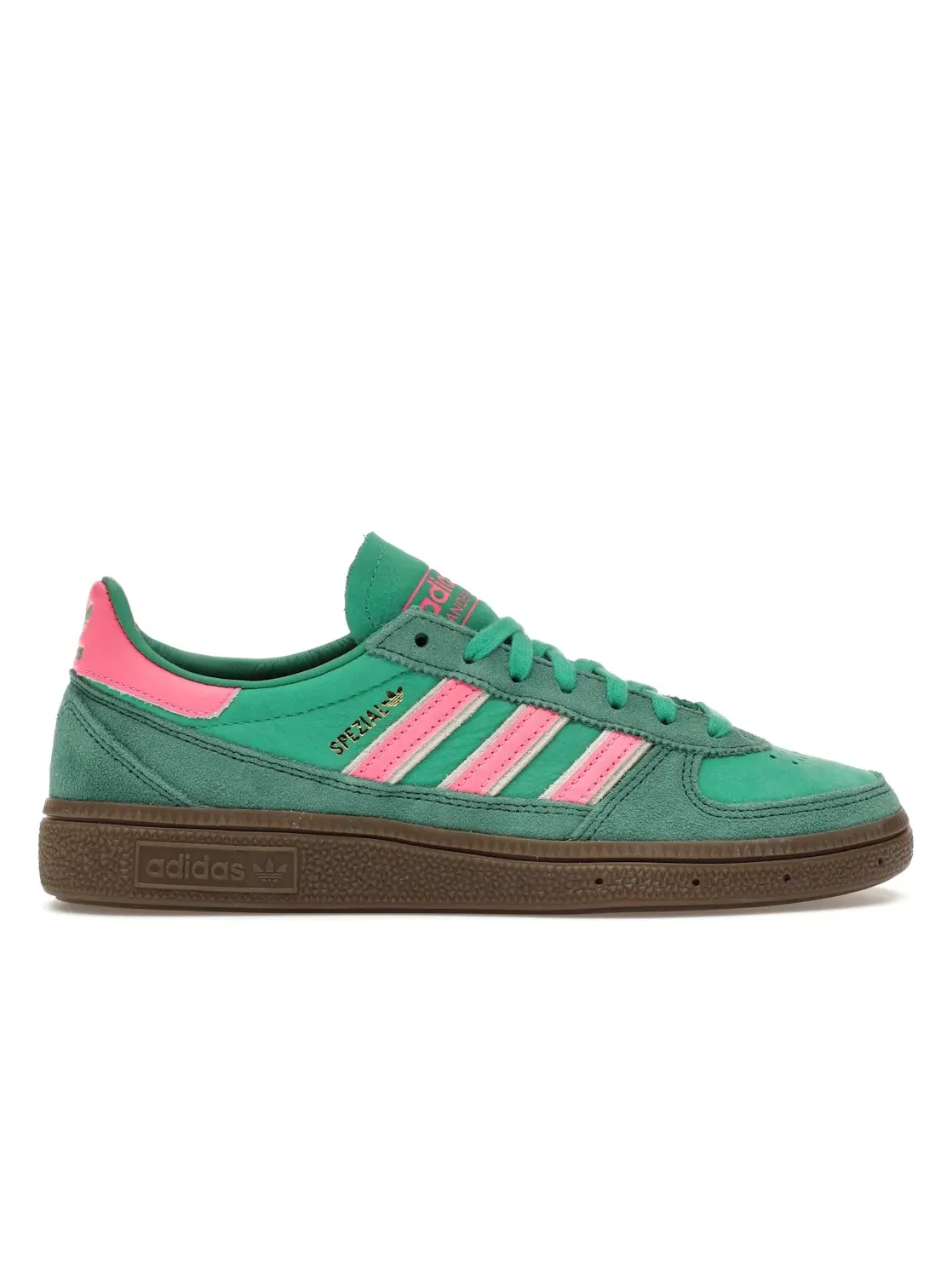 Мужские кроссовки Lifestyle Adidas Handball Spezial Weltmeister — изображение 1 из 4, зеленый розовый белый