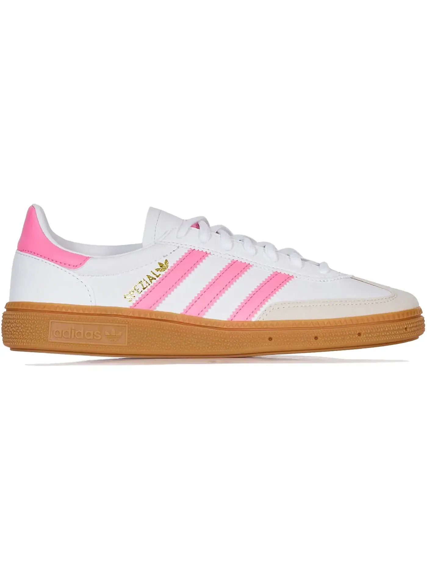 Детские кроссовки lifestyle с замшевым верхом Adidas Handball Spezial — изображение 1 из 1, белый/розовый