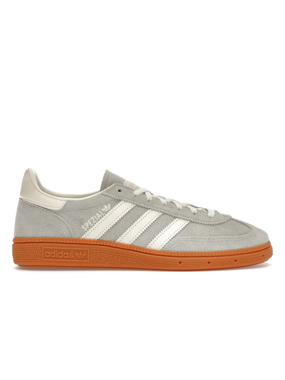 Женские кроссовки замшевые Adidas Handball Spezial — изображение 1 из 4, серебристый белый