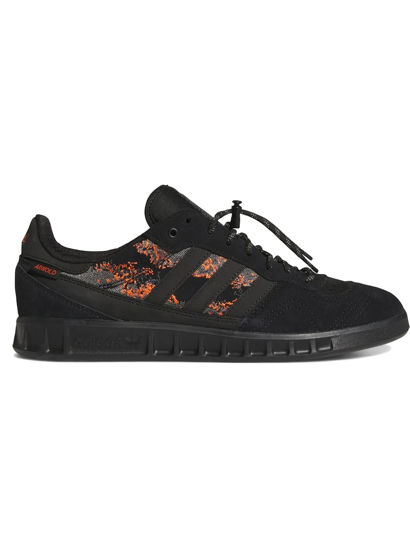 Мужские кроссовки Lifestyle Adidas Handball Top — изображение 1 из 1, черный/черный/оранжевый