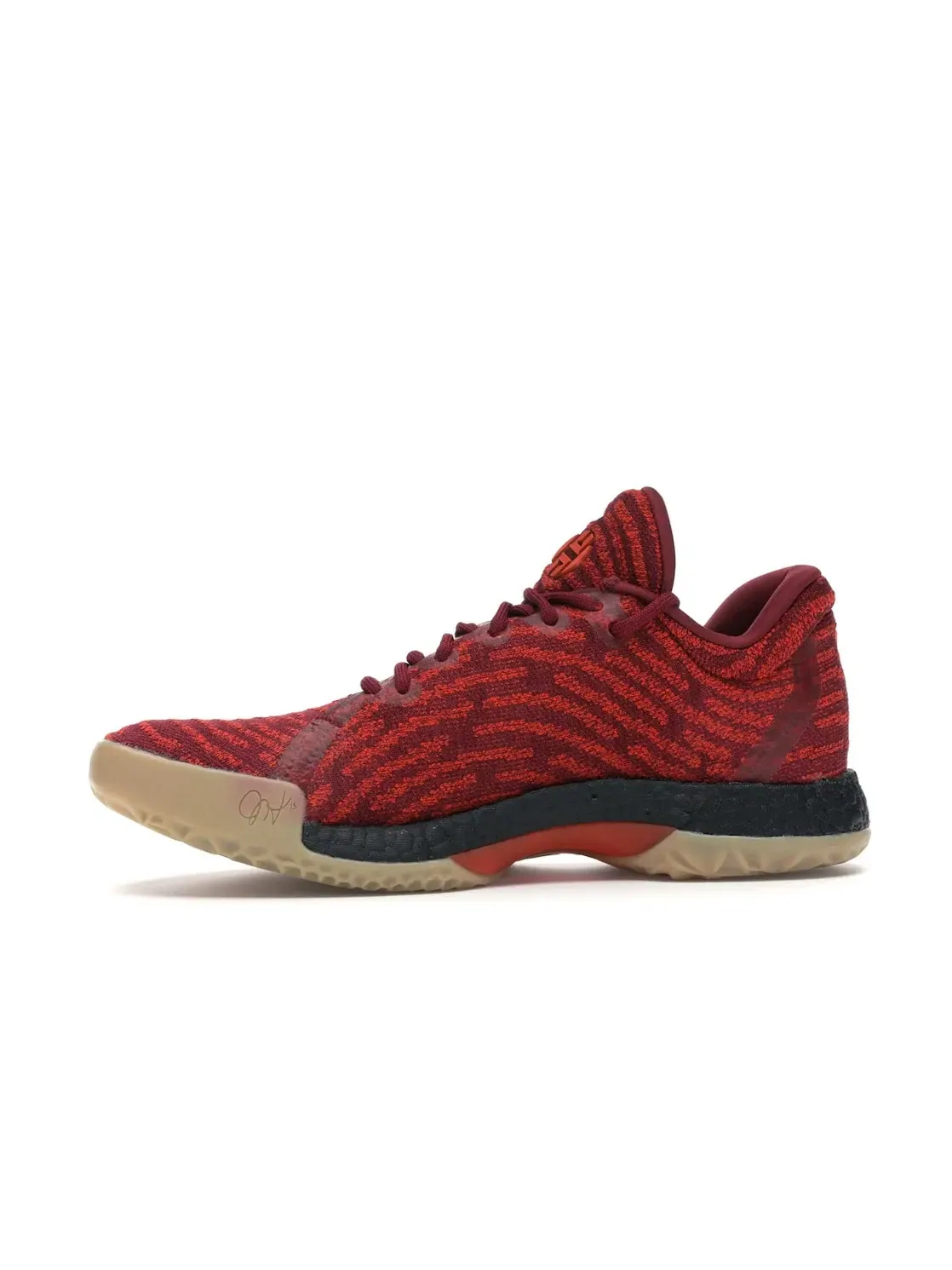 Мужские кроссовки для баскетбола Adidas Harden LS — изображение 3 из 4, бордовый