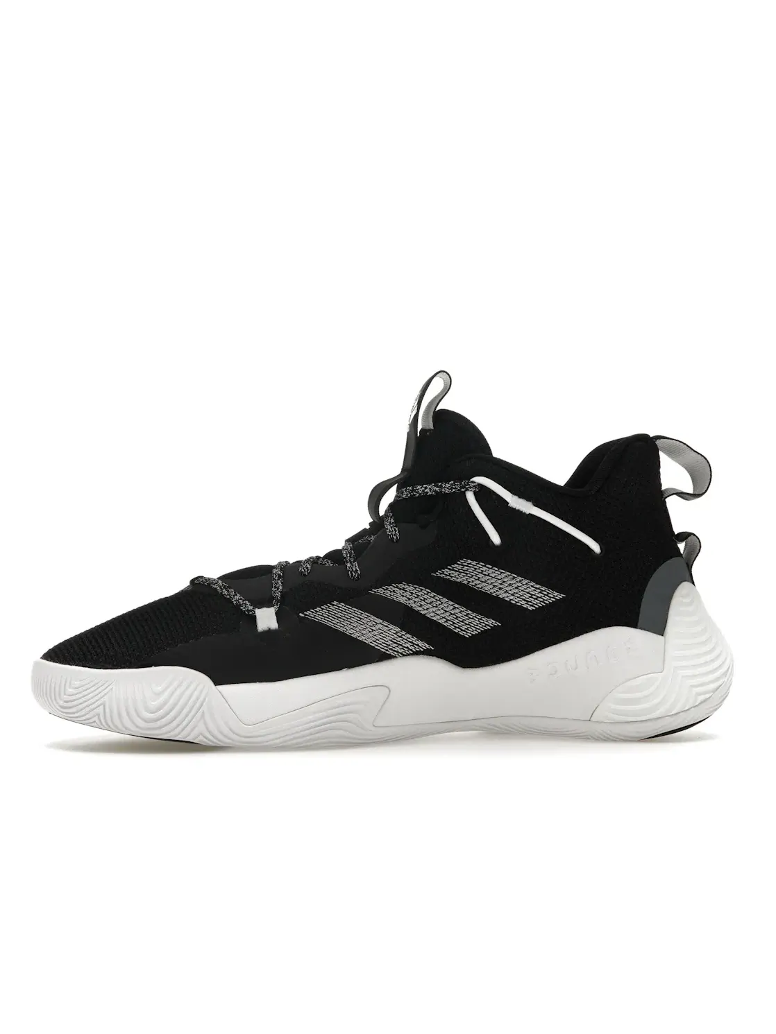 Мужские кроссовки для баскетбола Adidas Harden Stepback 3 — изображение 3 из 4, черный/белый/черный