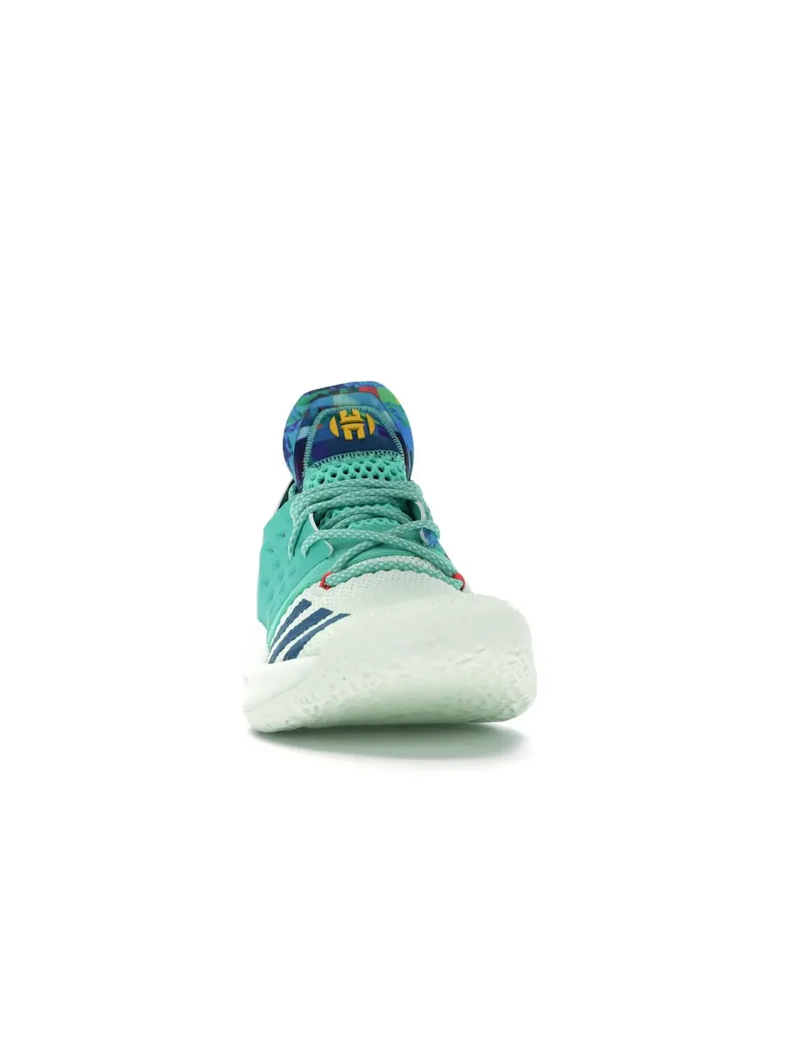 Мужские баскетбольные кроссовки с амортизацией Boost Adidas Harden Vol. 2 — изображение 2 из 4, белый/зеленый/мульти