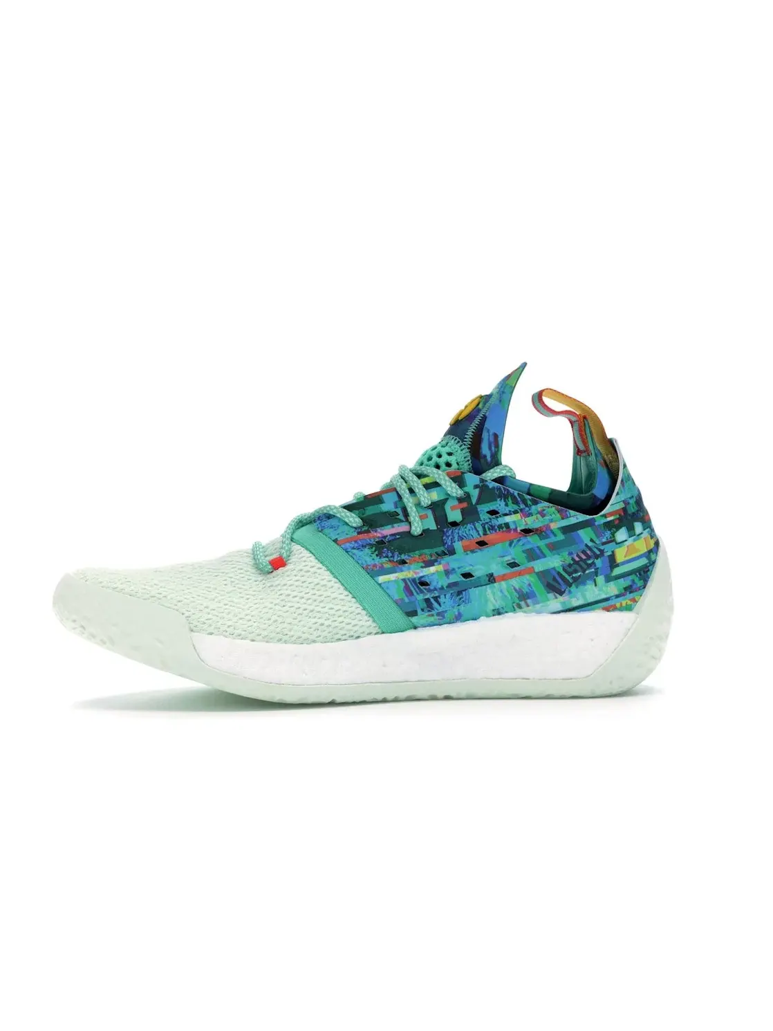 Мужские баскетбольные кроссовки с амортизацией Boost Adidas Harden Vol. 2 — изображение 3 из 4, белый/зеленый/мульти