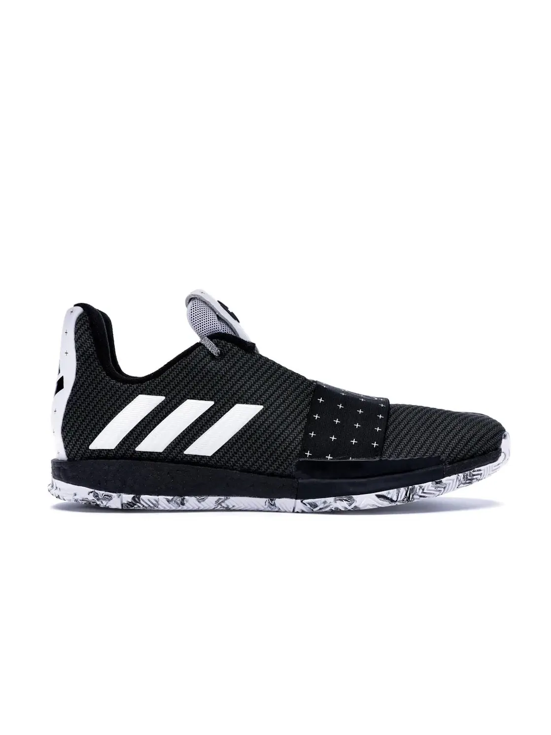 Мужские кроссовки с технологией Boost Adidas Harden Vol. 3 — изображение 1 из 4, черный/белый/серый