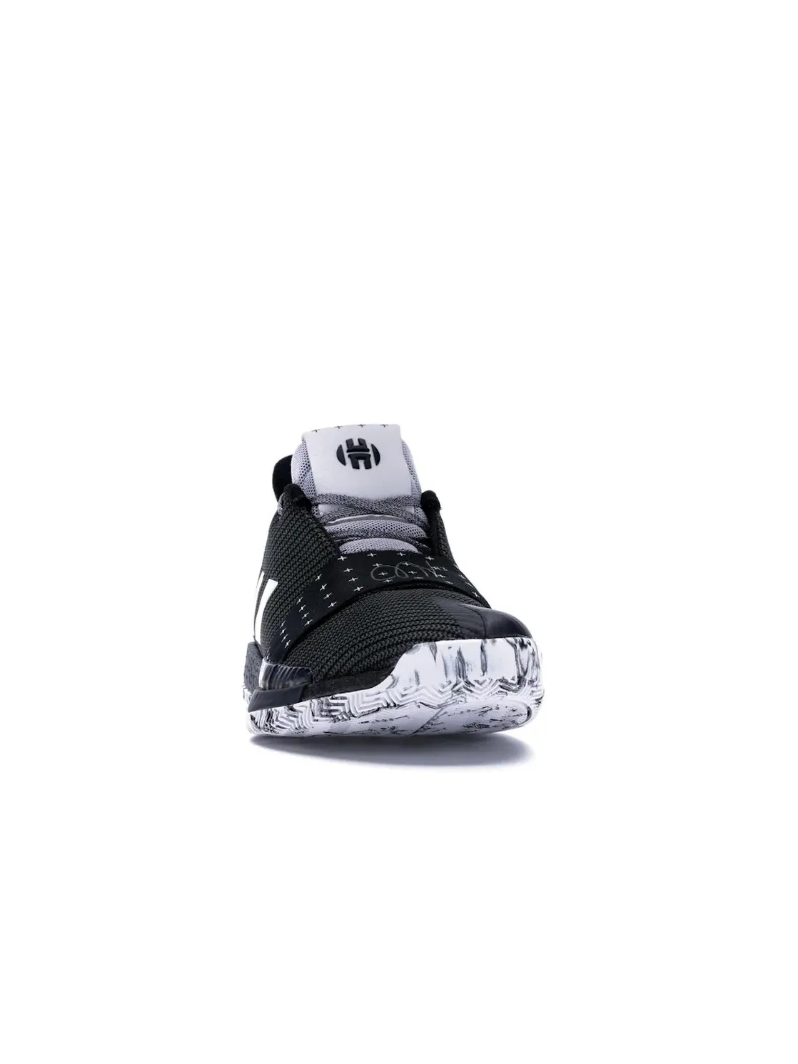 Мужские кроссовки с технологией Boost Adidas Harden Vol. 3 — изображение 2 из 4, черный/белый/серый