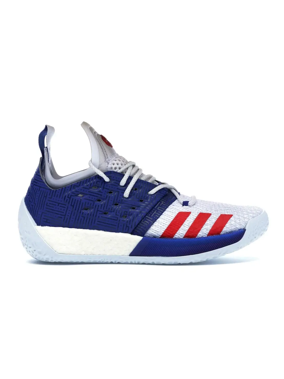 Мужские кроссовки для баскетбола Adidas Harden Vol. 2 — изображение 1 из 4, белый/синий