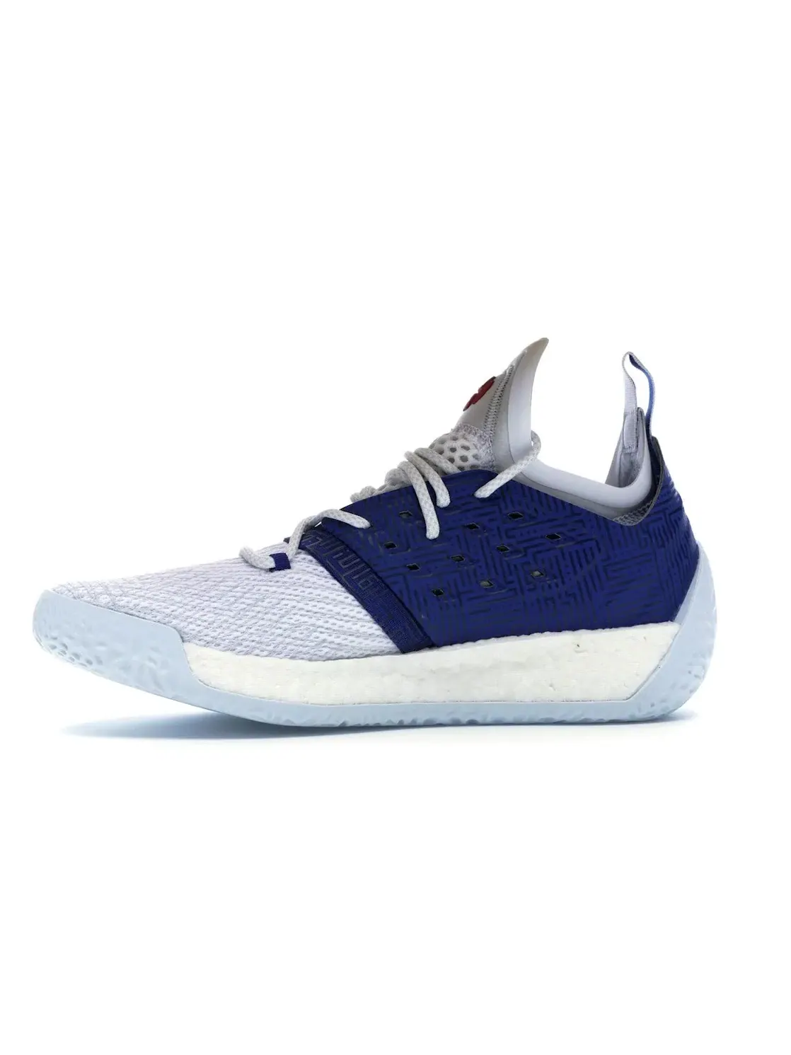Мужские кроссовки для баскетбола Adidas Harden Vol. 2 — изображение 3 из 4, белый/синий