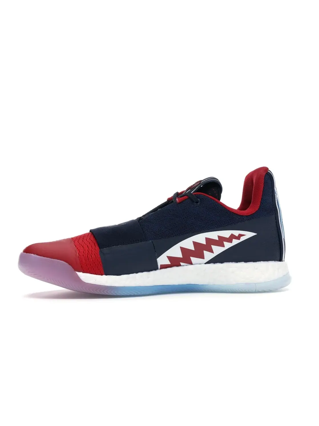 Мужские баскетбольные кроссовки с технологией Boost Harden Vol. 3 Adidas — изображение 3 из 4, темно-синий/красный