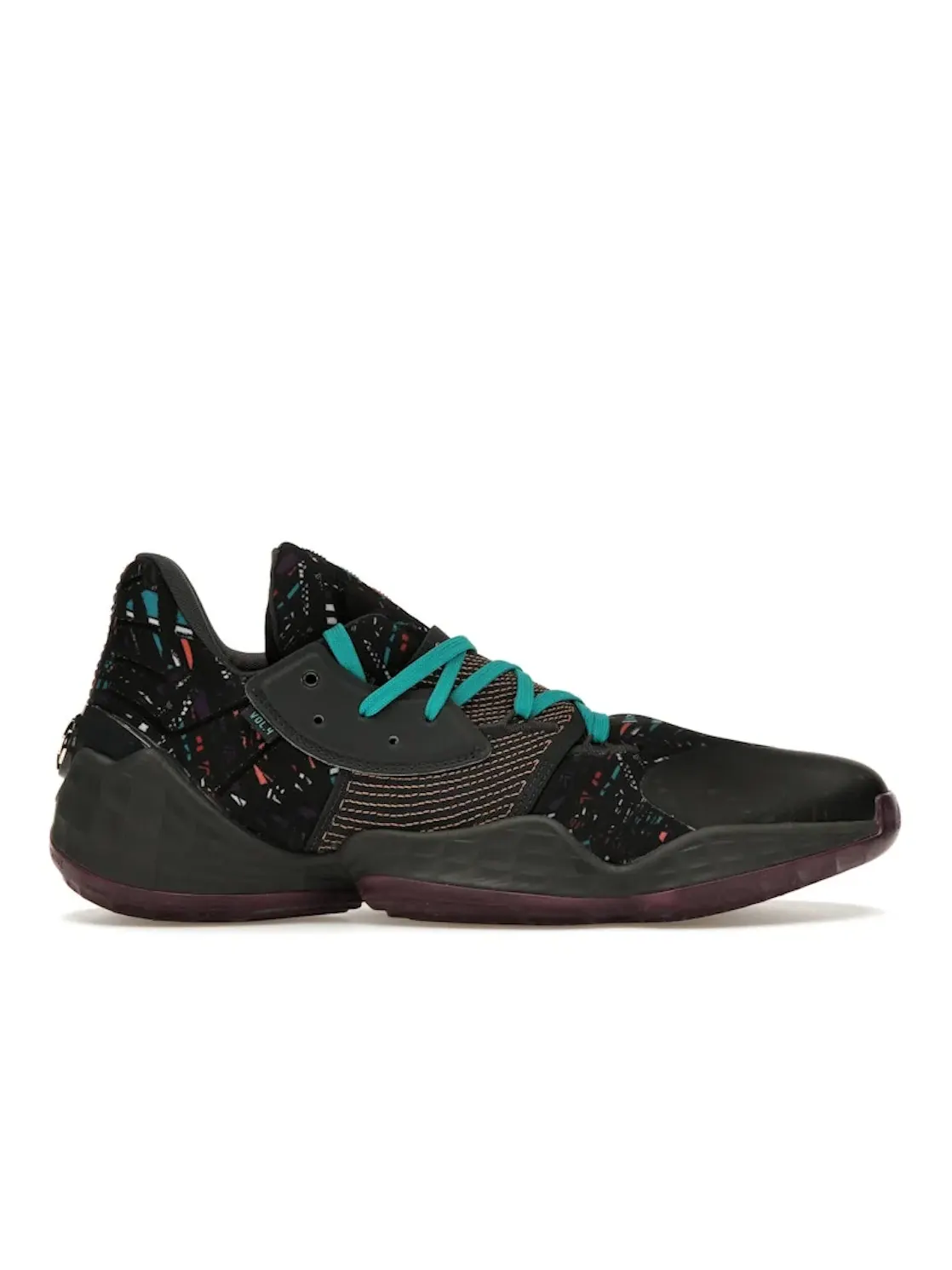 Мужские кроссовки для баскетбола Adidas Harden Vol. 4 — изображение 1 из 4, черный//серый