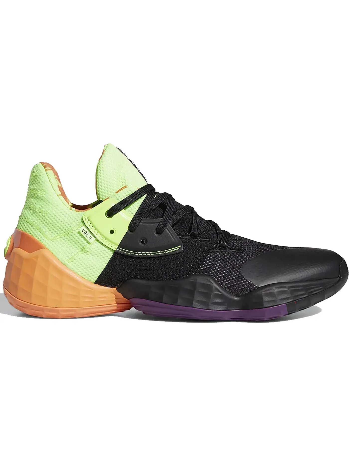 Мужские кроссовки для баскетбола Adidas Harden Vol. 4 — изображение 1 из 1, черный//фиолетовый