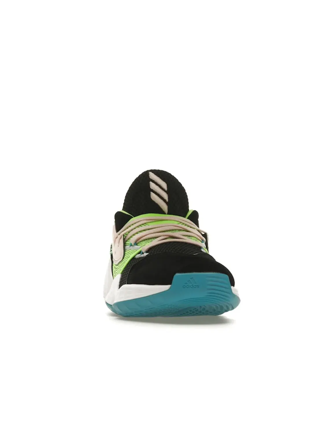 Мужские кроссовки для баскетбола Adidas Harden Vol. 4 — изображение 2 из 4, черный/розовый/зеленый