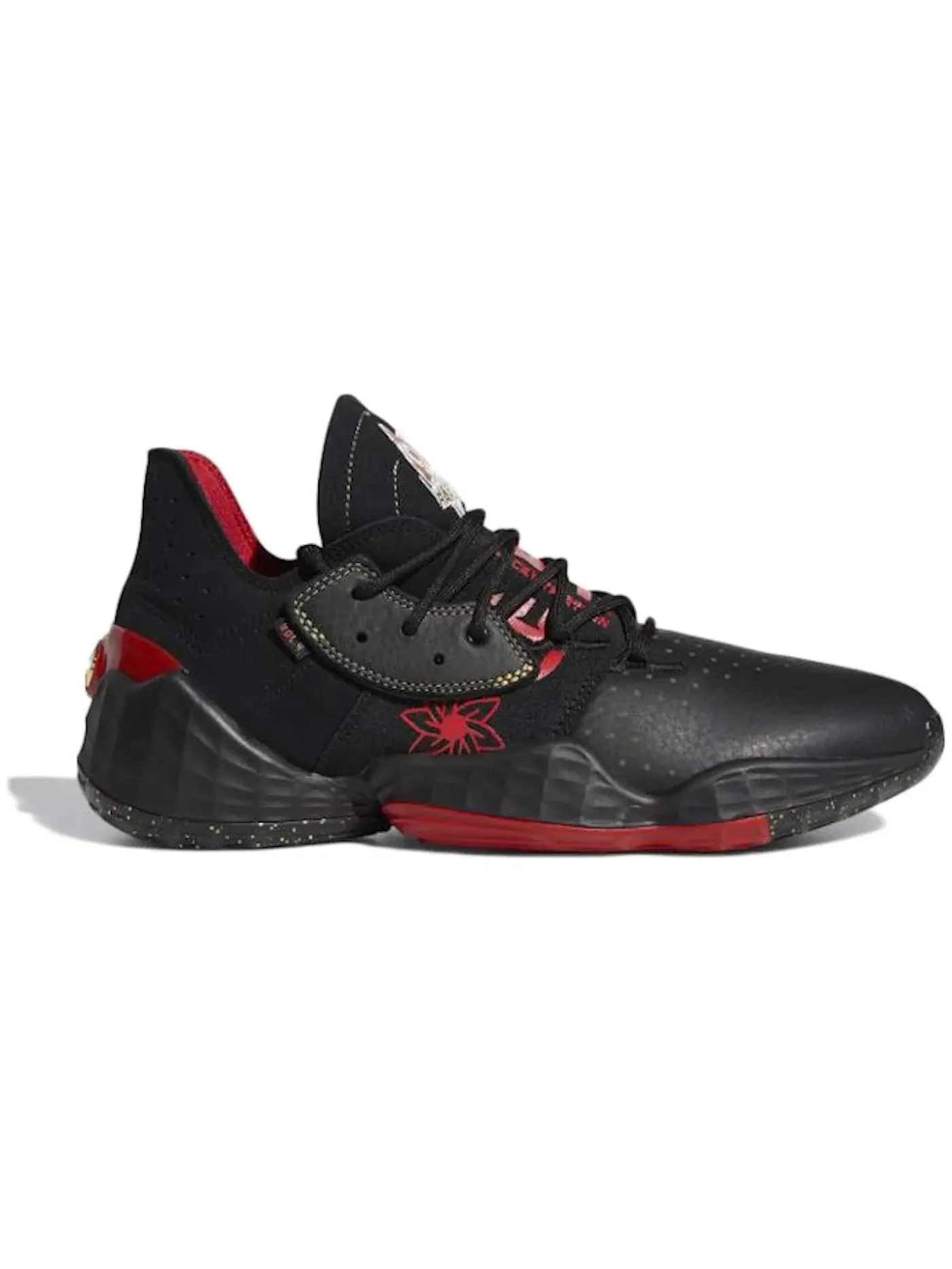 Мужские кроссовки для баскетбола Harden Vol. 4 Adidas — изображение 1 из 1, черный/красный/мульти