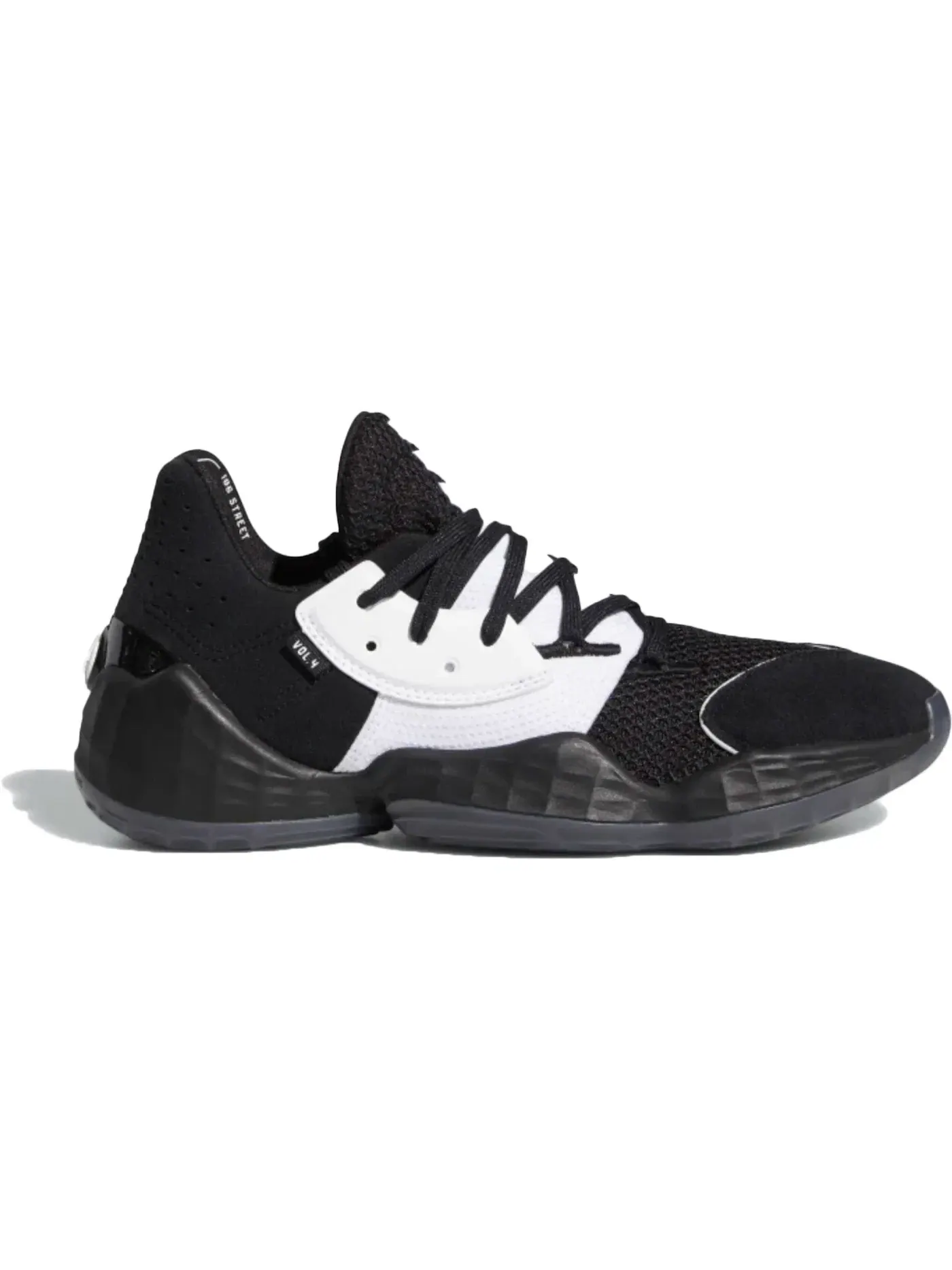 Мужские кроссовки для баскетбола Adidas Harden Vol. 4 — изображение 1 из 1, черный/белый/черный
