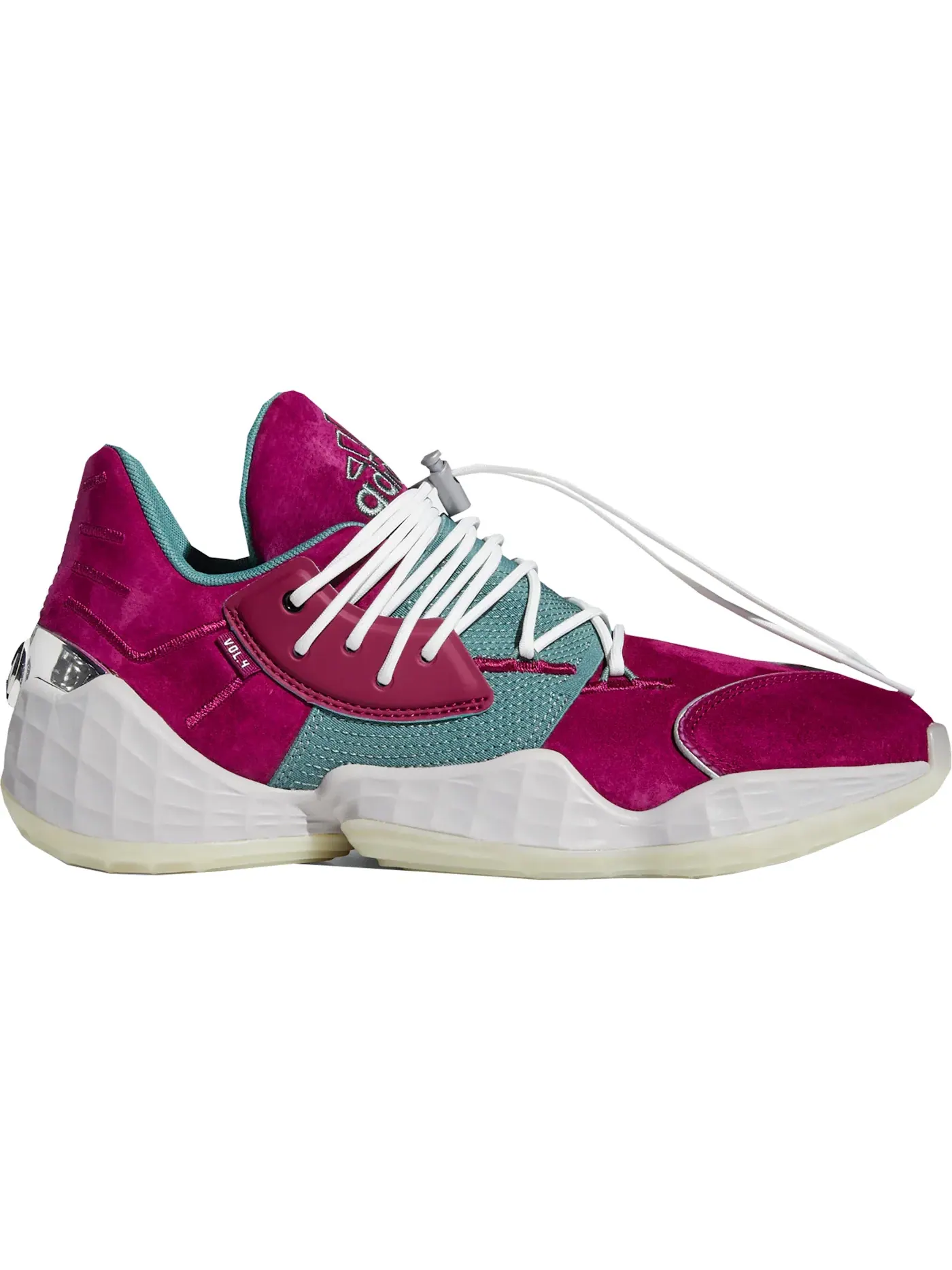 Мужские баскетбольные кроссовки с высокой посадкой Adidas Harden Vol. 4 — изображение 1 из 1, белый