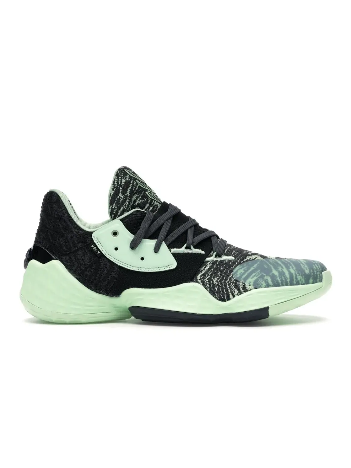 Мужские кроссовки для баскетбола Adidas Harden Vol. 4 — изображение 1 из 4, зеленый/черный