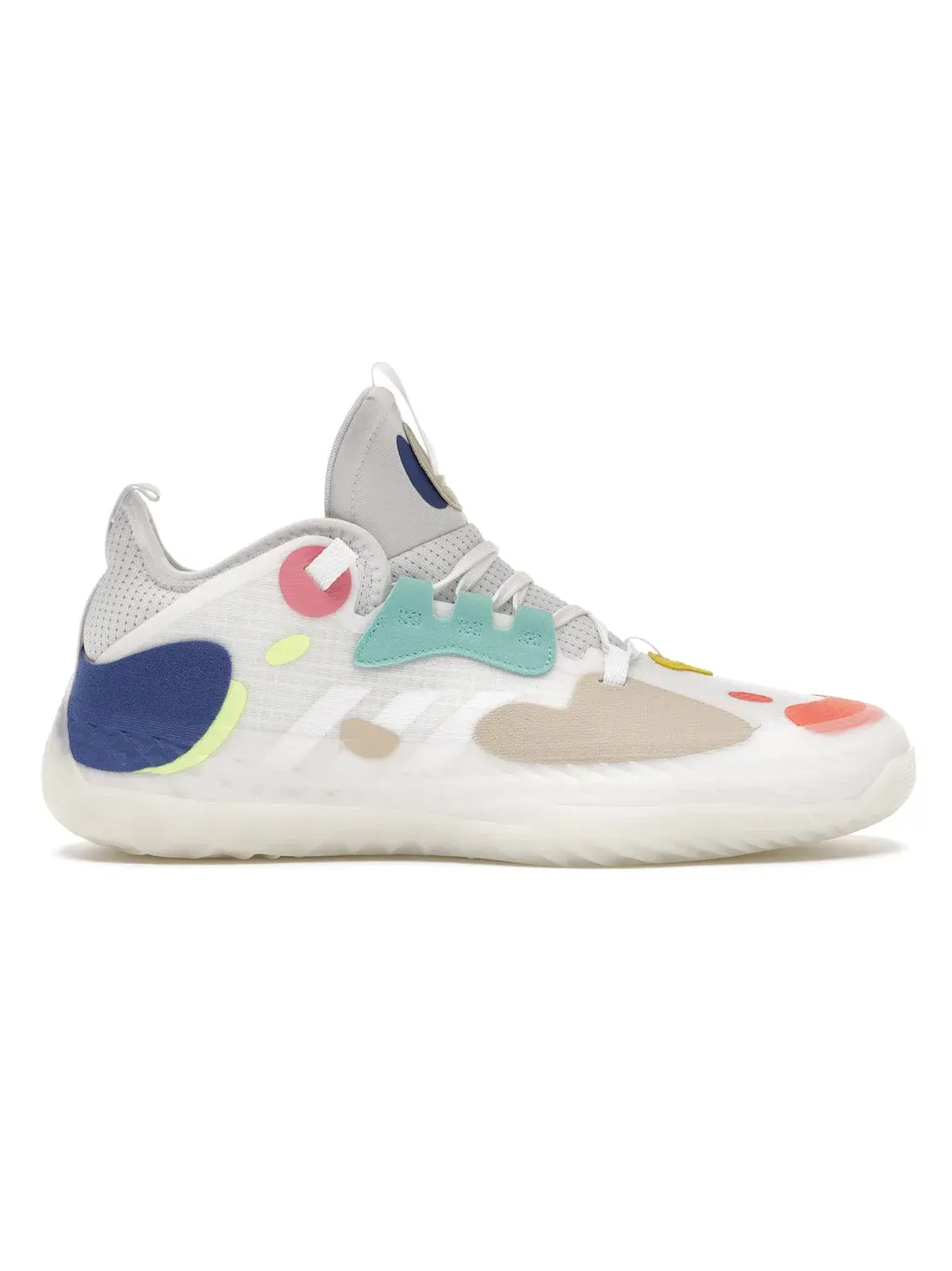 Мужские кроссовки для баскетбола с поддержкой Adidas Harden Vol. 5 — изображение 1 из 4, белый/белый/синий