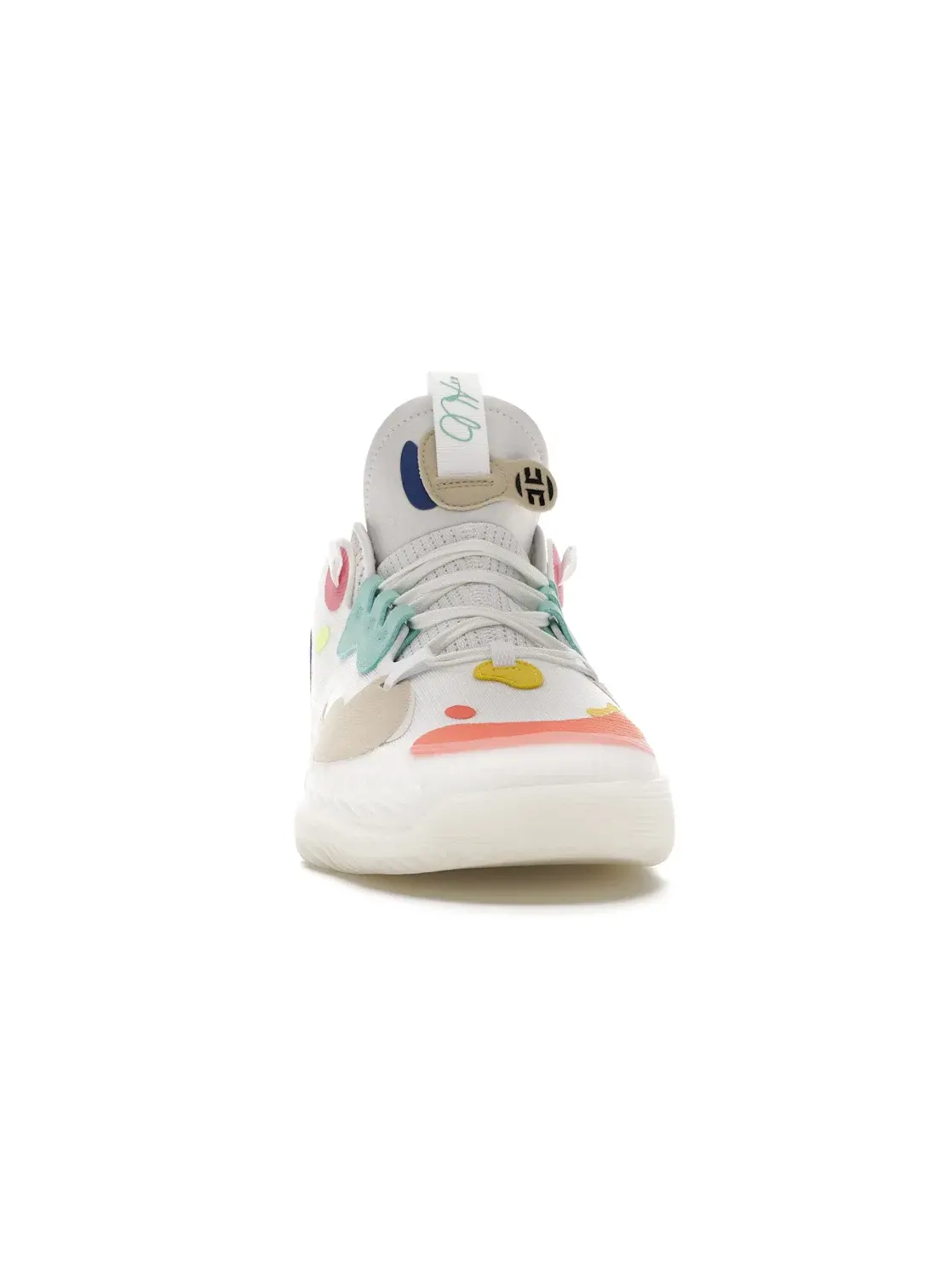 Мужские кроссовки для баскетбола с поддержкой Adidas Harden Vol. 5 — изображение 2 из 4, белый/белый/синий