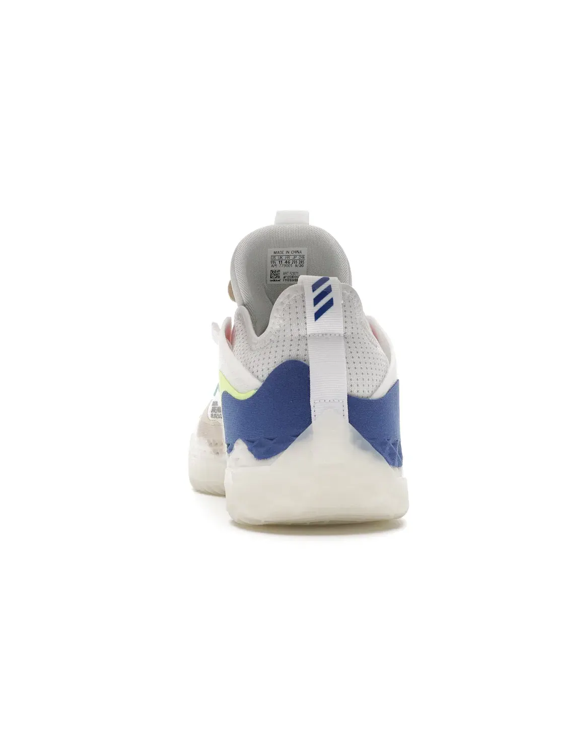 Мужские кроссовки для баскетбола с поддержкой Adidas Harden Vol. 5 — изображение 4 из 4, белый/белый/синий