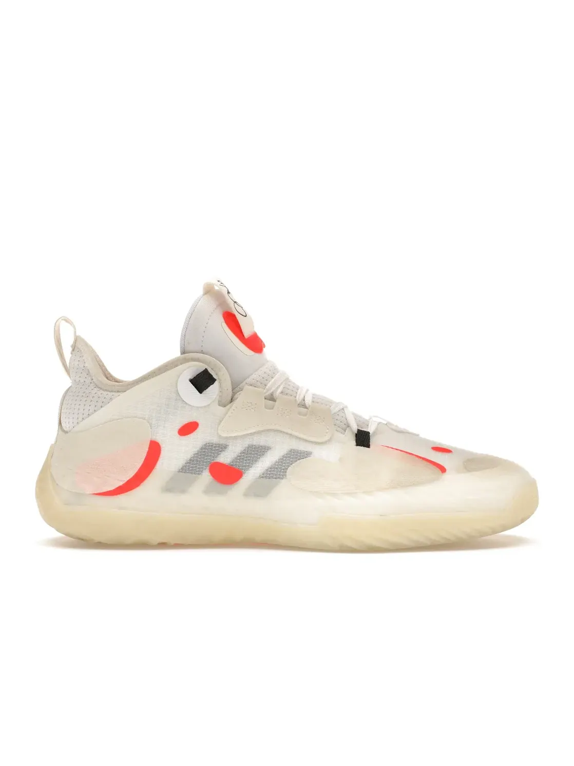 Мужские кроссовки с технологией Futurenatural Adidas Harden Vol. 5 Futurenatural — изображение 1 из 4, белый/черный/красный