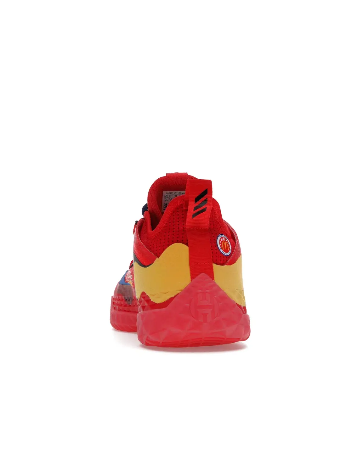 Мужские баскетбольные кроссовки без шнуровки Adidas Harden Vol. 5 — изображение 4 из 4, красный/синий-желтый