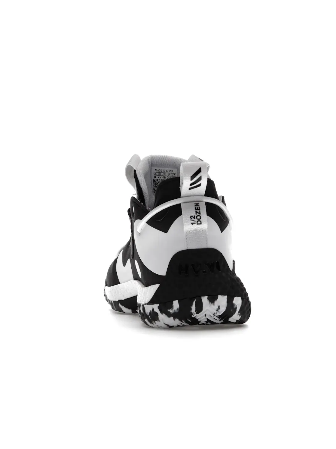 Мужские кроссовки для баскетбола Adidas Harden Vol. 6 — изображение 4 из 4, черный/белый