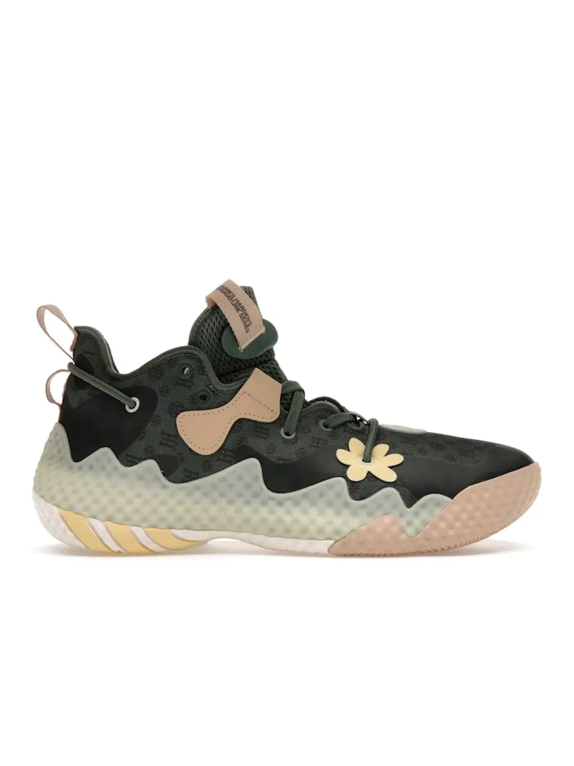 Мужские кроссовки для баскетбола Adidas Harden Vol. 6 — изображение 1 из 4, зеленый/желтый/зеленый