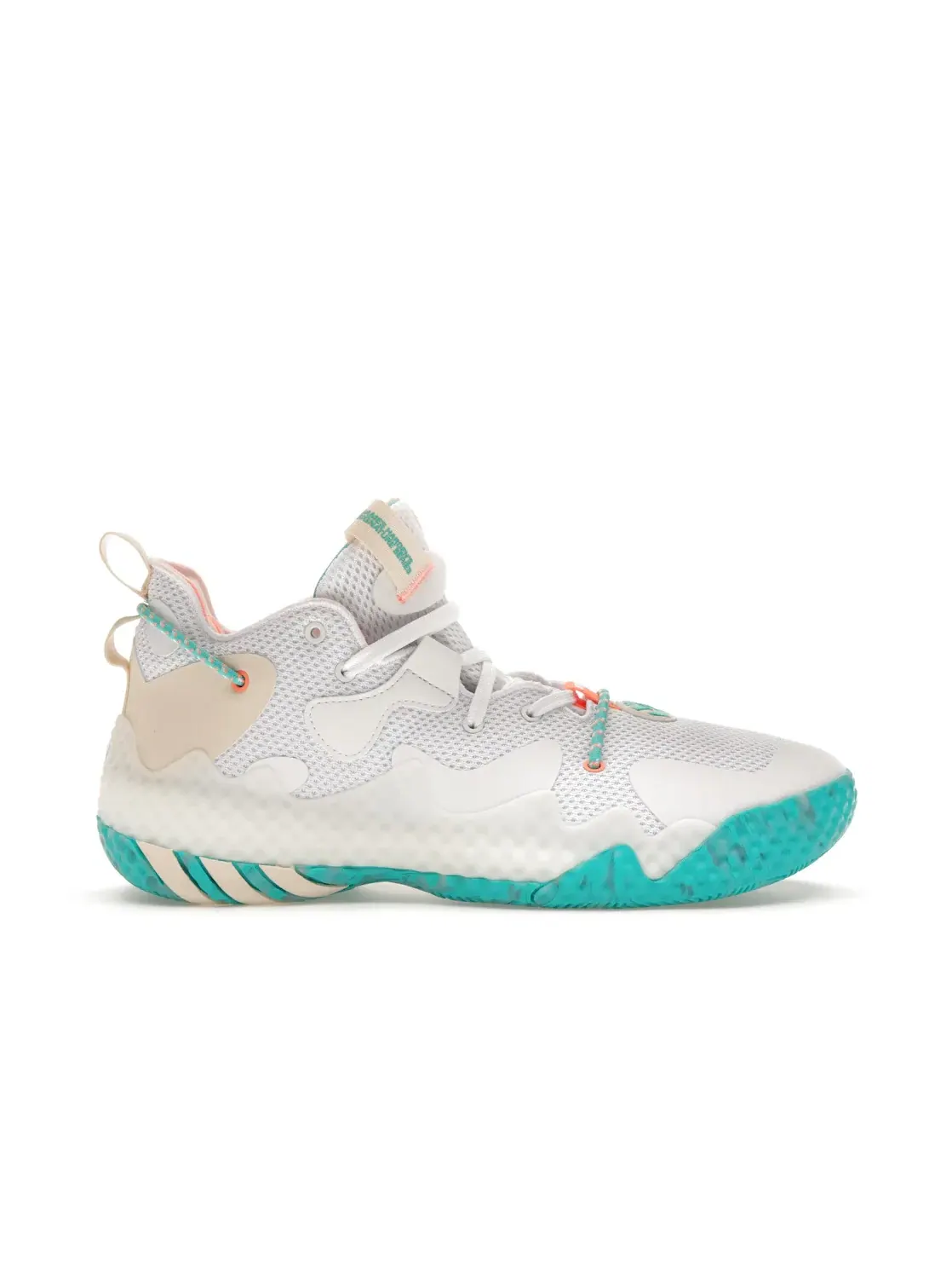 Мужские кроссовки с принтом Adidas Harden Vol. 6 The Bahamas — изображение 1 из 4, белый//оранжевый