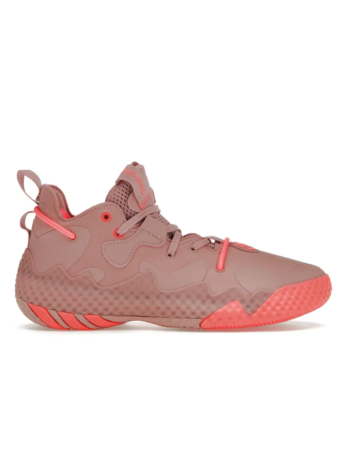 Мужские кроссовки с текстурным верхом Adidas Harden Vol. 6 Wonder Mauve Turbo, Wonder Mauve/Turbo/Wonder Mauve