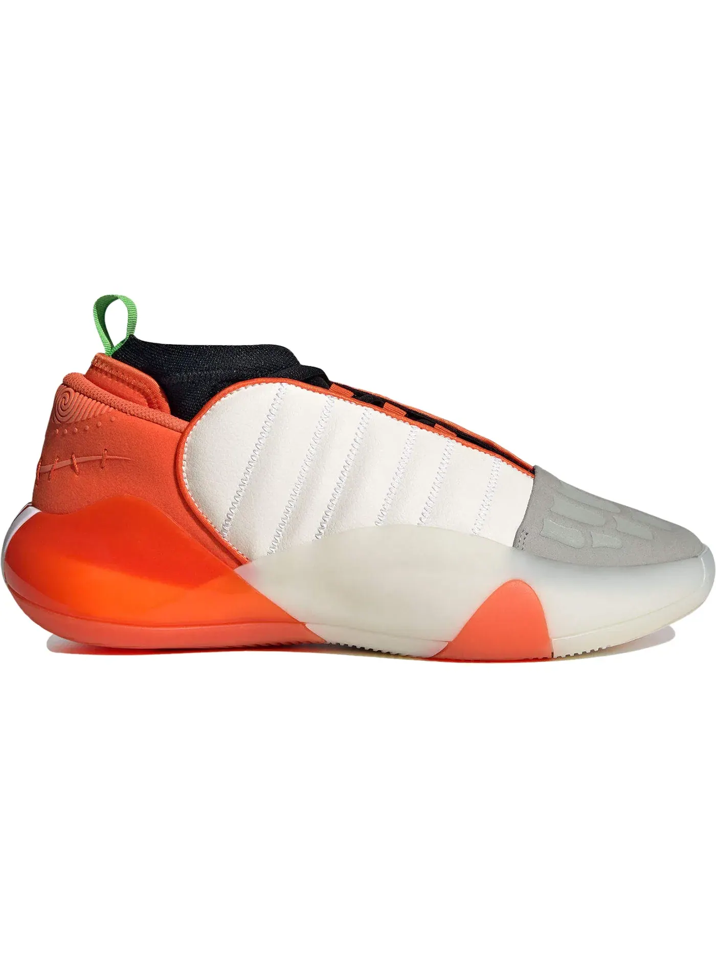 Мужские кроссовки для баскетбола Harden Vol. 7 Adidas — изображение 1 из 1, белый/черный/оранжевый