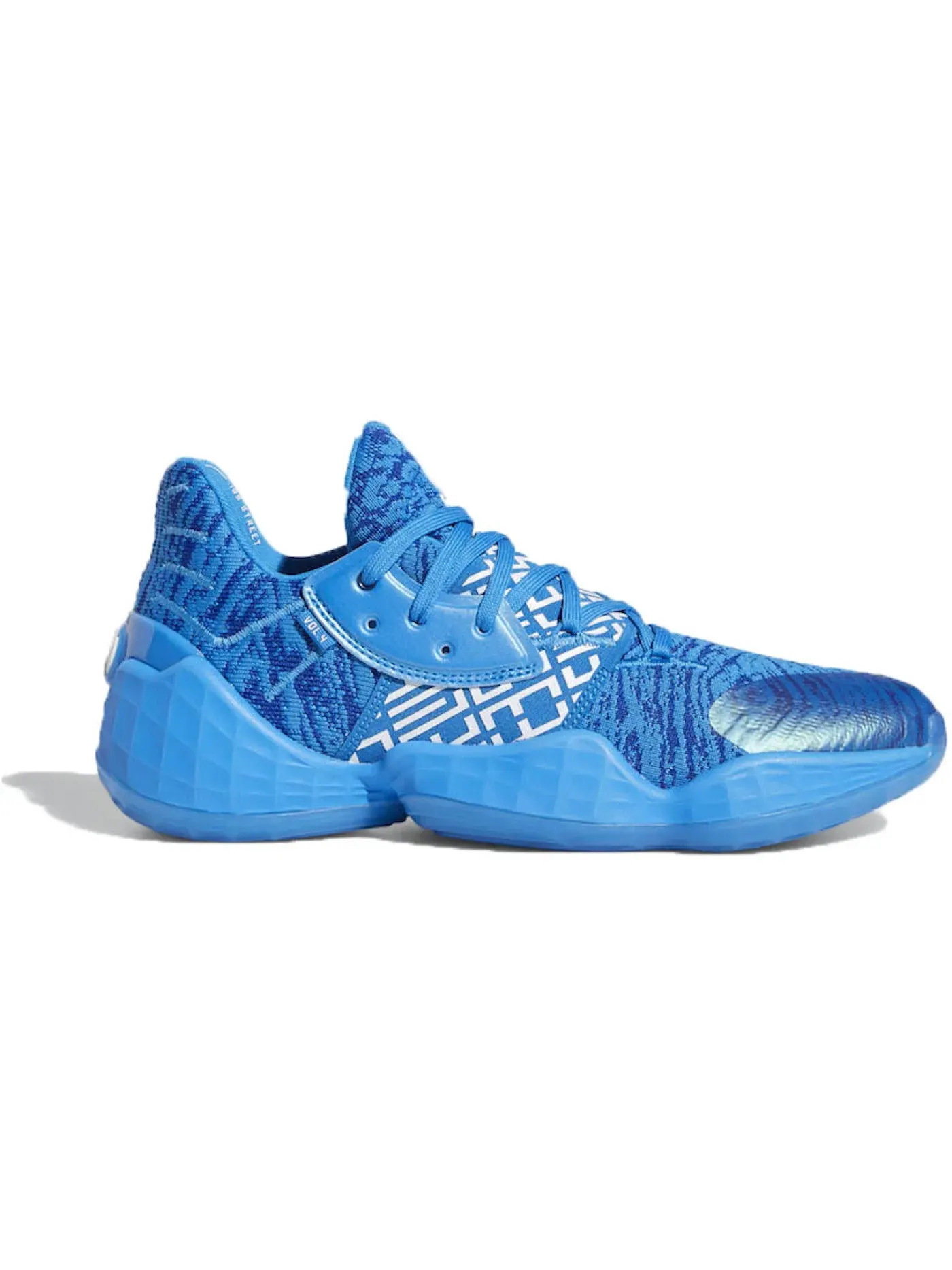 Мужские кроссовки для баскетбола Adidas Harden Vol. 4 — изображение 1 из 1, белый-яркий синий