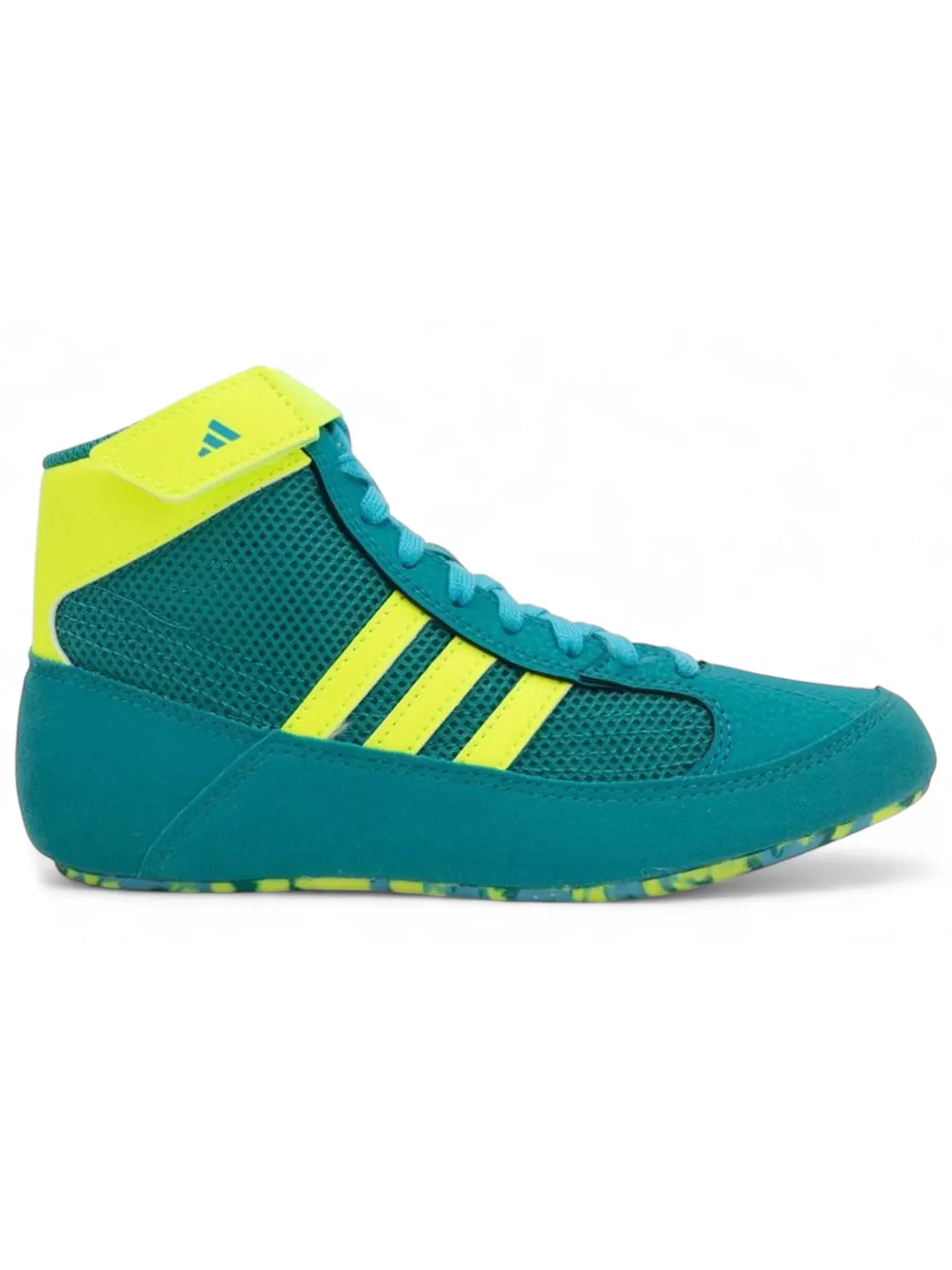 Детские кроссовки для мальчиков с шнуровкой Adidas Havoc — изображение 1 из 1, фиолетовый голубой