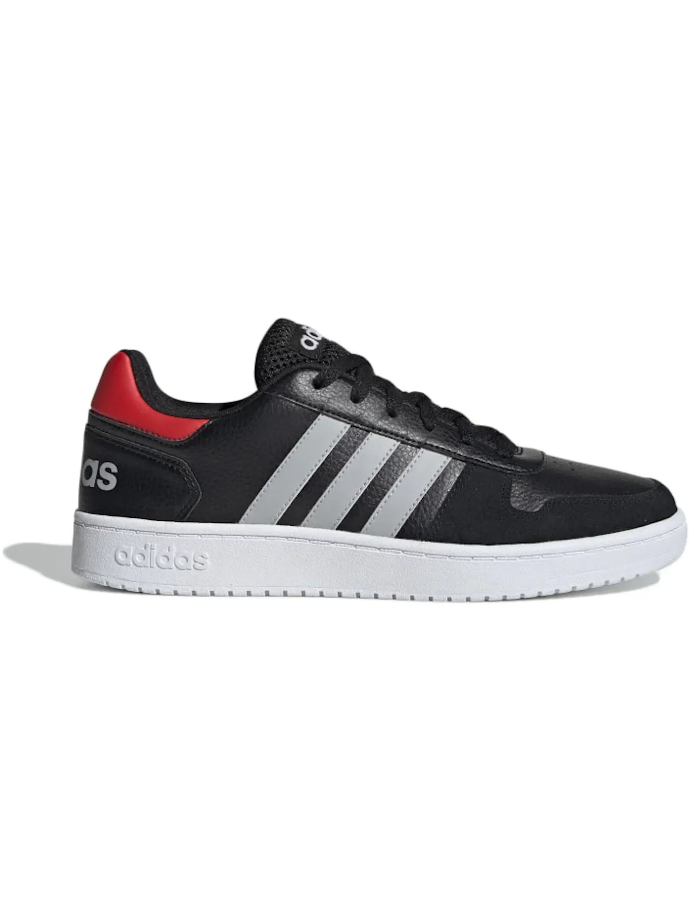 Мужские кроссовки Lifestyle Adidas Hoops 2.0 — изображение 1 из 1, черный/серый/красный