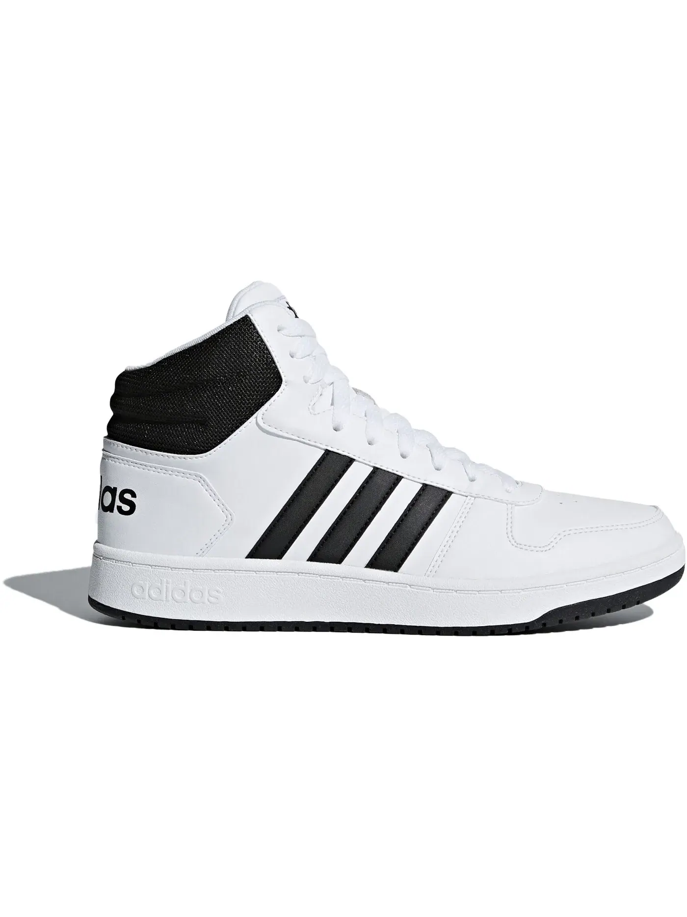 Мужские кроссовки Lifestyle Adidas Hoops 2.0 Mid — изображение 1 из 1, белый черный черный