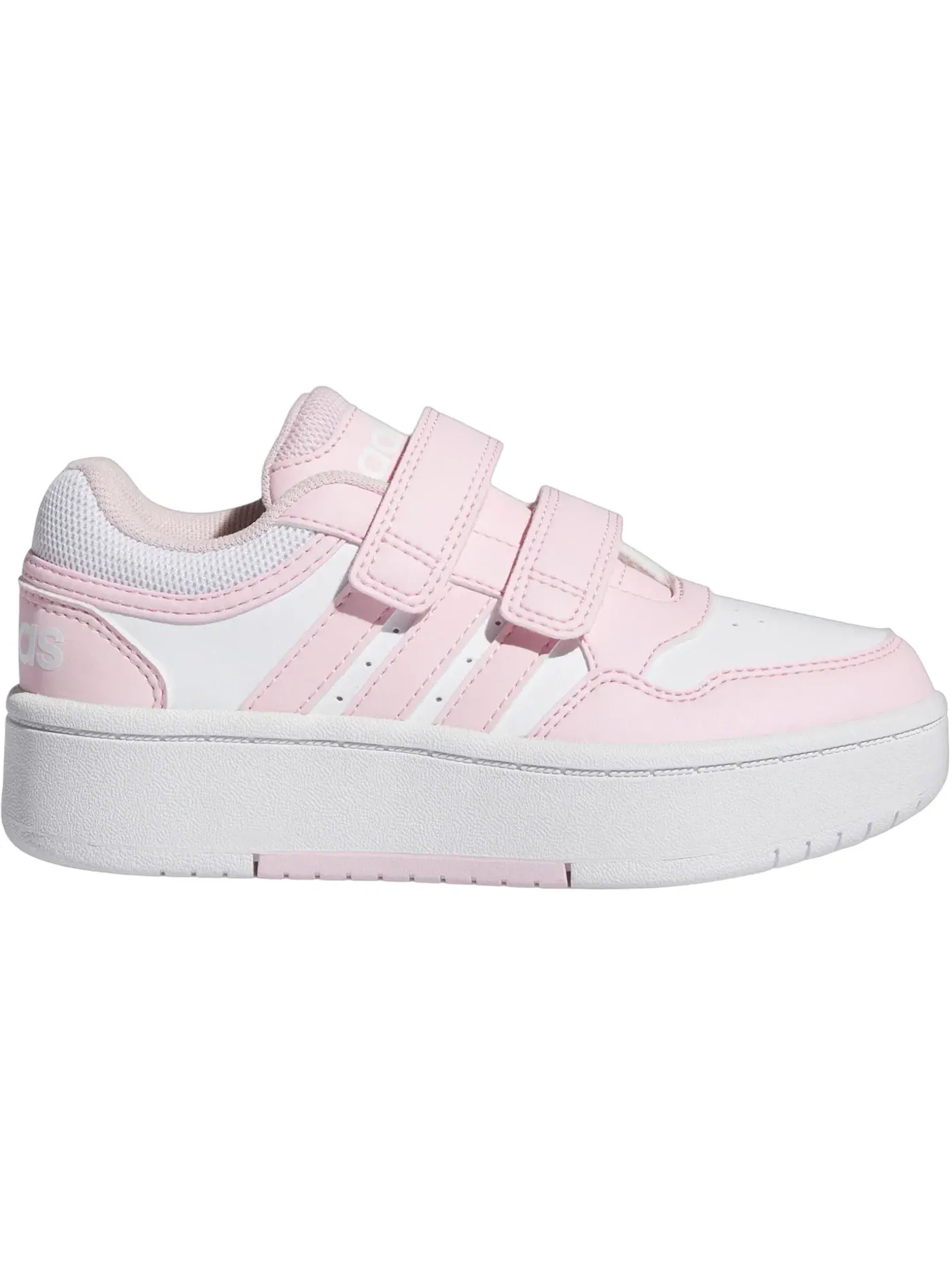 Детские кроссовки с перфорацией Adidas Hoops 3.0 Bold — изображение 1 из 1, белый прозрачный розовый